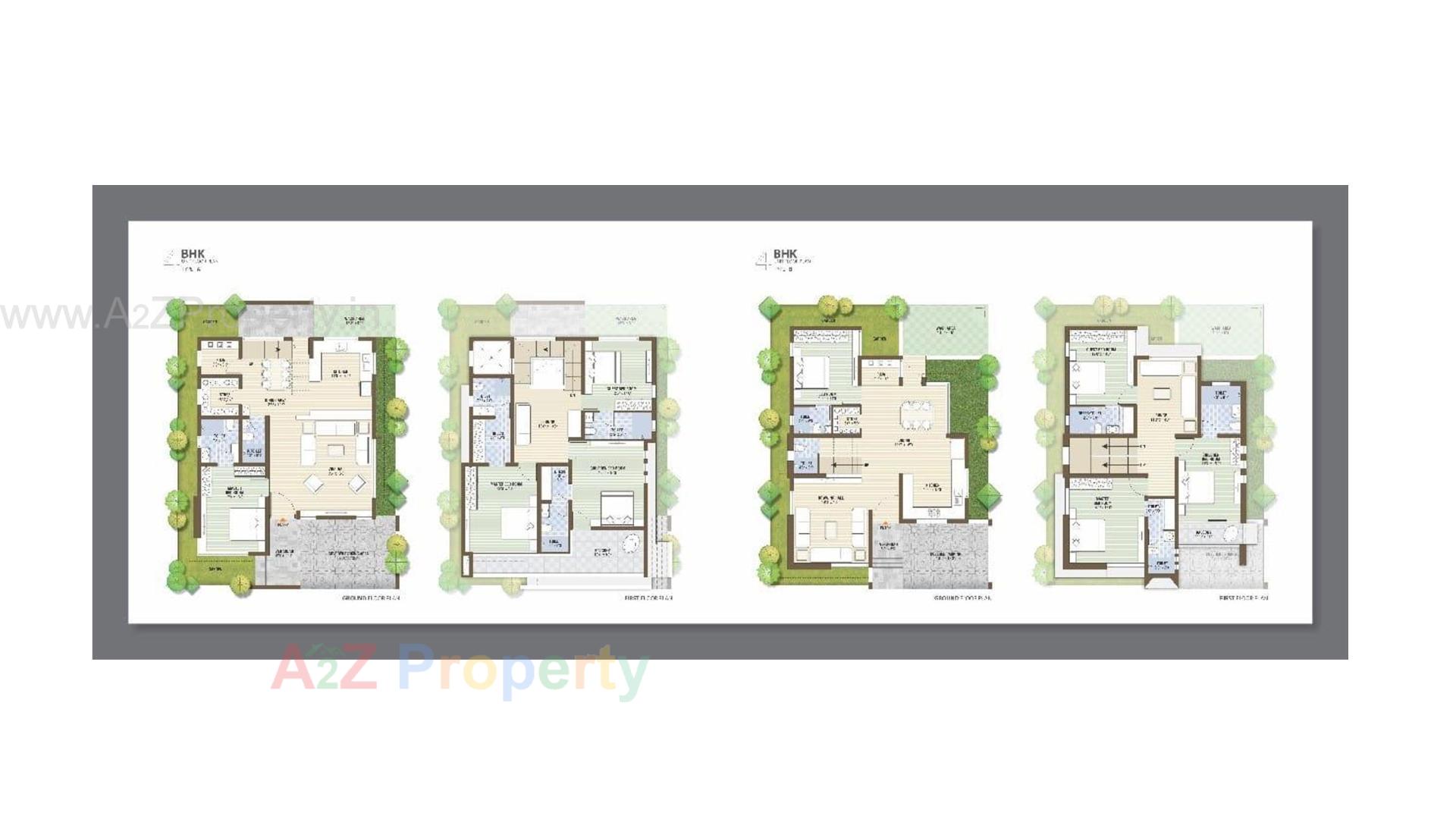 Layout of real estate project Surya Villaza located at Bakrol, Anand, Gujarat