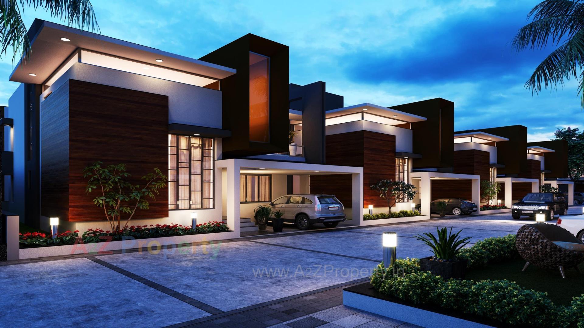3D Elevation of real estate project Surya Villaza located at Bakrol, Anand, Gujarat