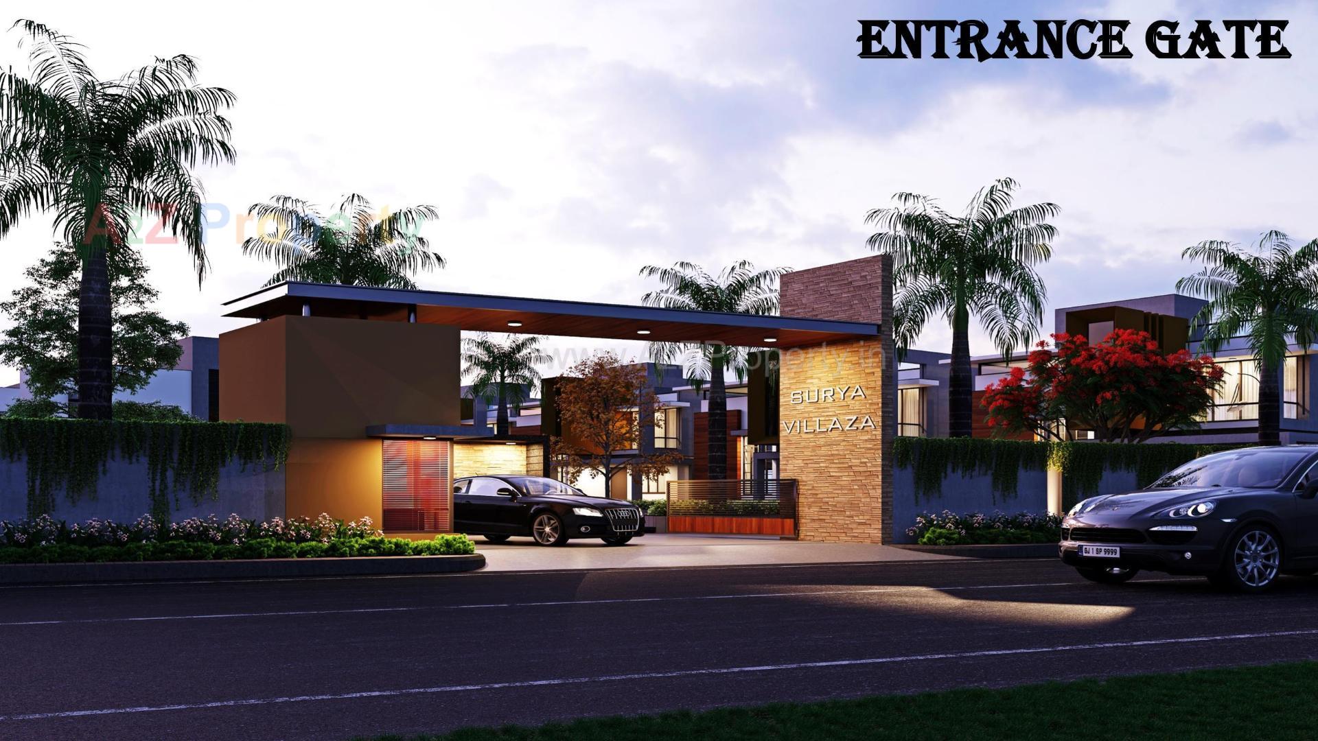 3D Elevation of real estate project Surya Villaza located at Bakrol, Anand, Gujarat