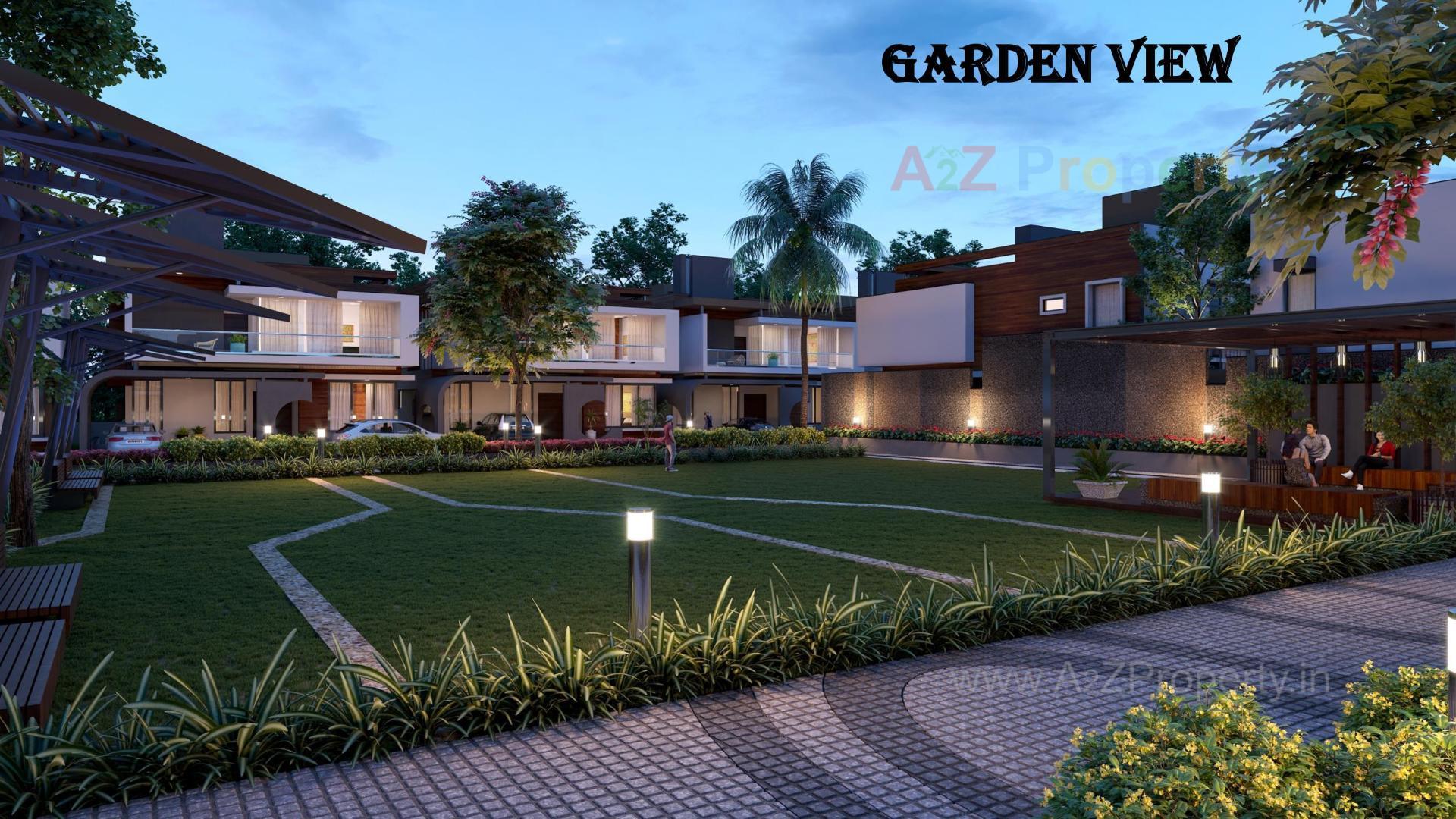 3D Elevation of real estate project Surya Villaza located at Bakrol, Anand, Gujarat