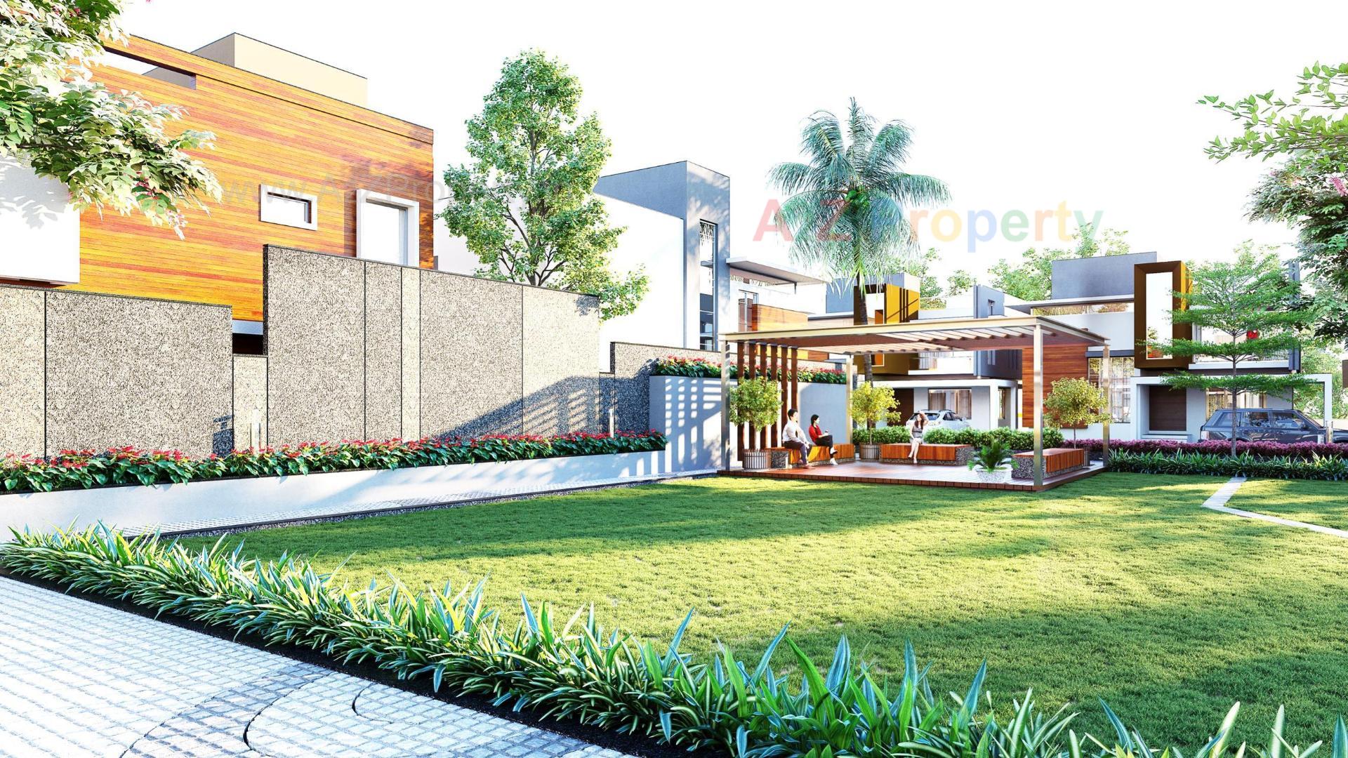 3D Elevation of real estate project Surya Villaza located at Bakrol, Anand, Gujarat