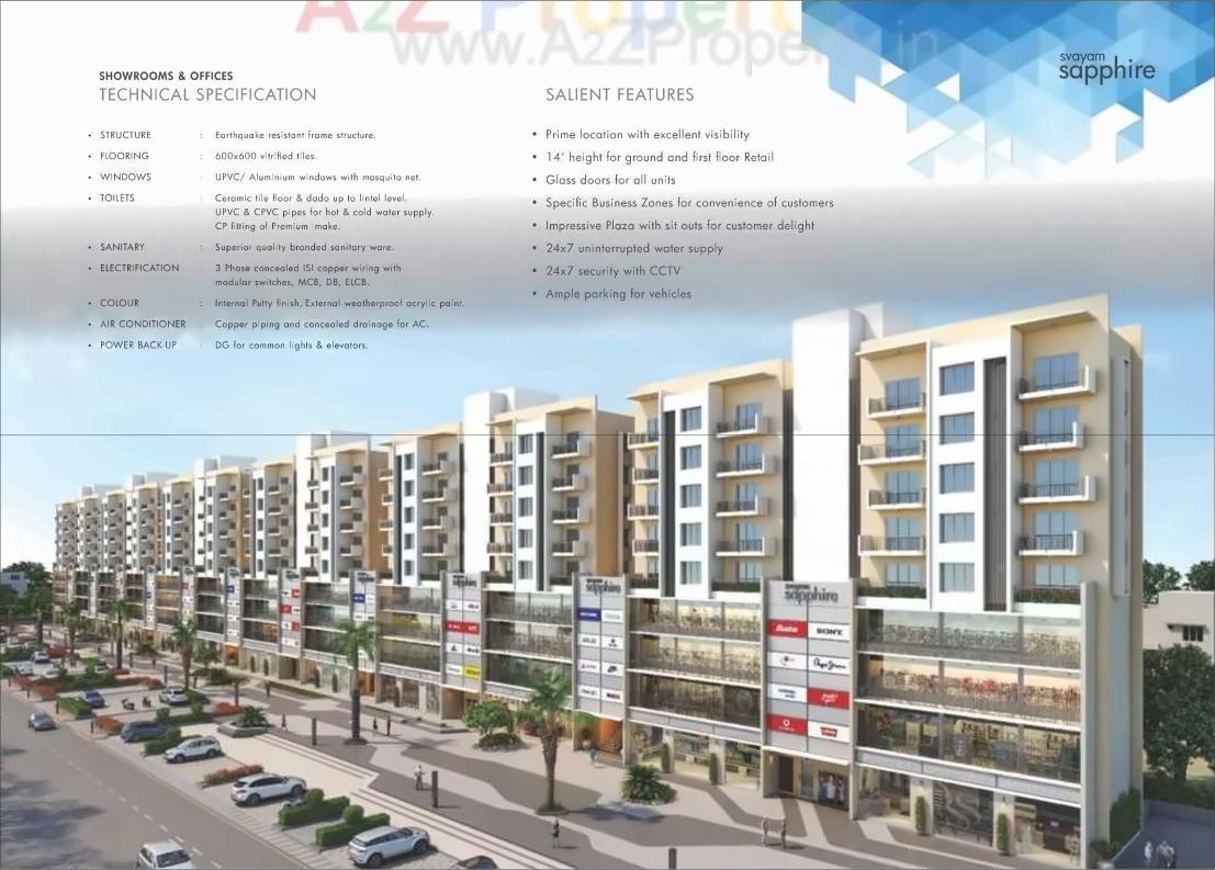 3D Elevation of real estate project Svayam Symphony   Svayam Sapphire located at Karamsad, Anand, Gujarat
