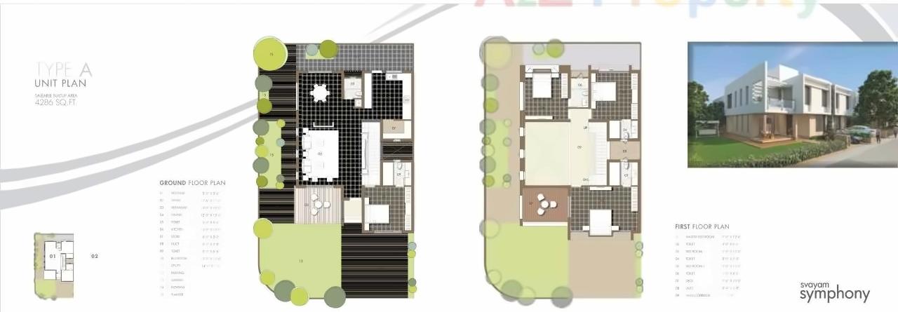 Layout of real estate project Svayam Symphony   Svayam Sapphire located at Karamsad, Anand, Gujarat