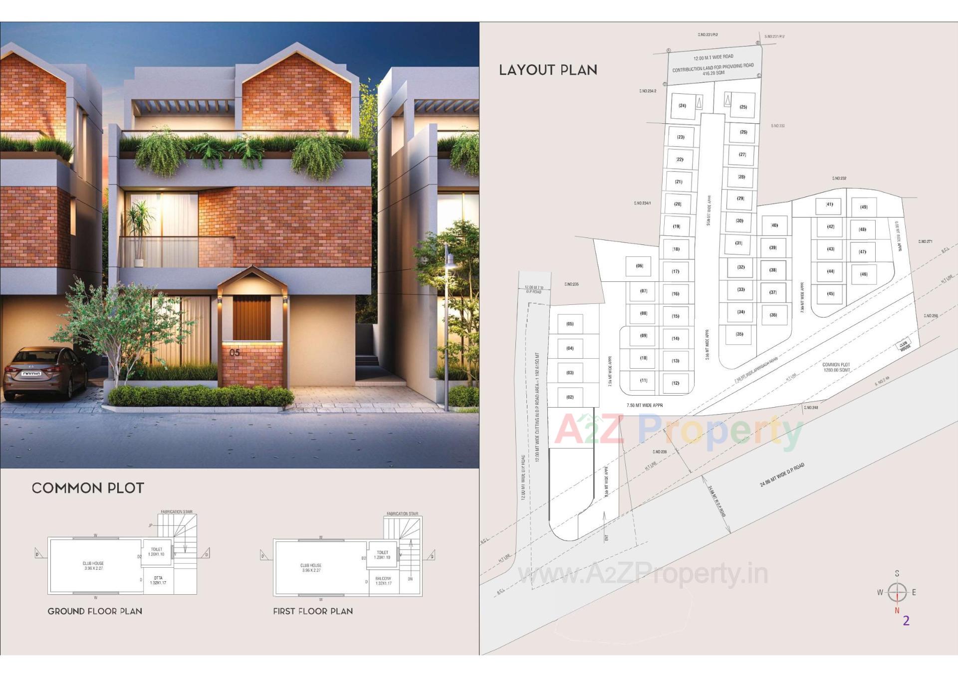 Layout of real estate project Tulsi Ananta located at Bakrol, Anand, Gujarat