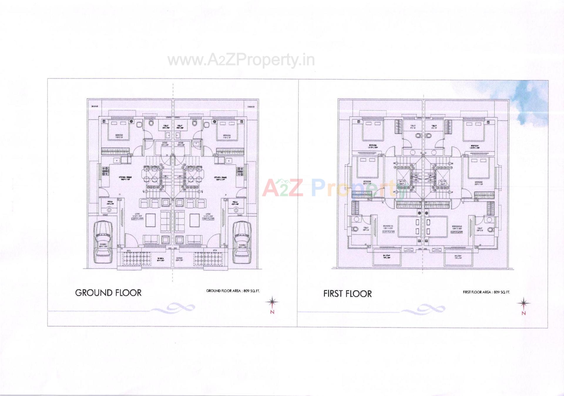 Layout of real estate project Tulsi Ram located at Bakrol, Anand, Gujarat
