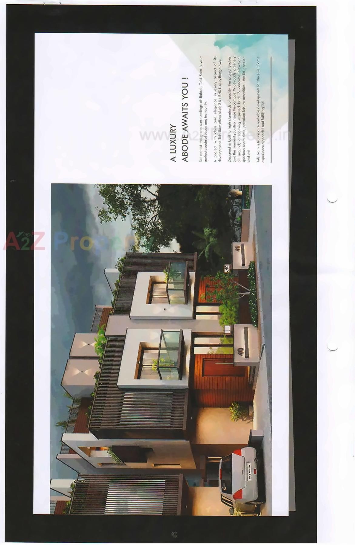 Layout of real estate project Tulsi Ram located at Bakrol, Anand, Gujarat