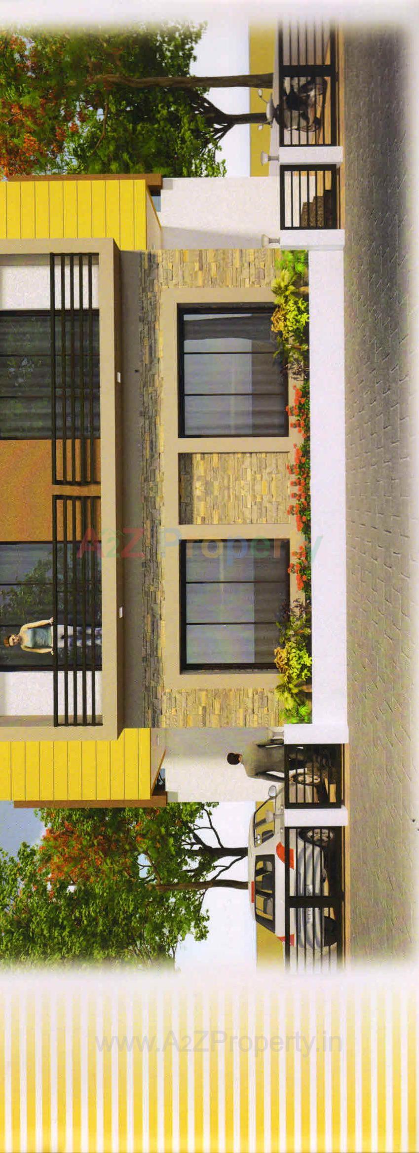 3D Elevation of real estate project Tulsi Residency located at Umreth, Anand, Gujarat