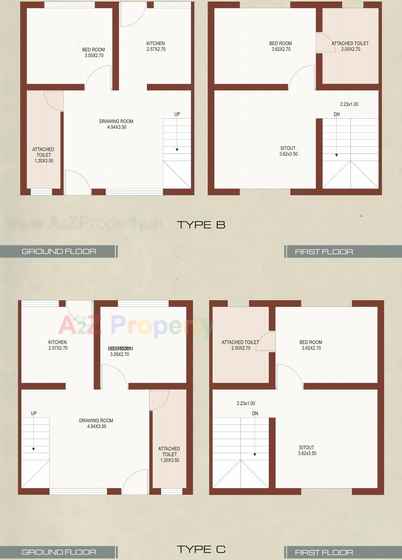 Layout of real estate project Utsav Park located at Umreth, Anand, Gujarat