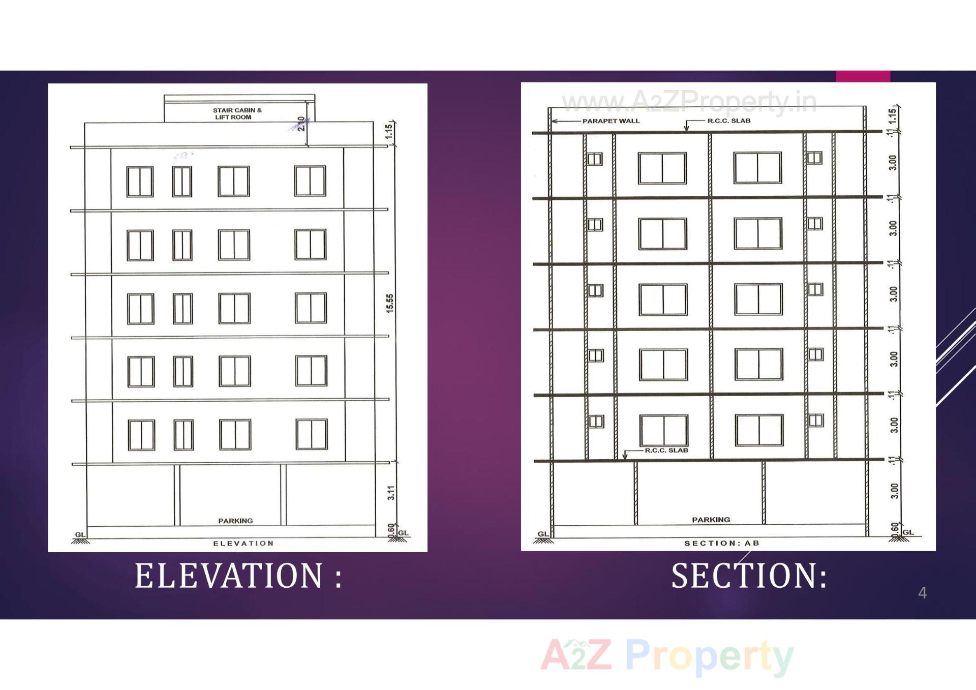 Layout of real estate project Vaishnavi Elegance located at Vallabh-vidhyanagar, Anand, Gujarat