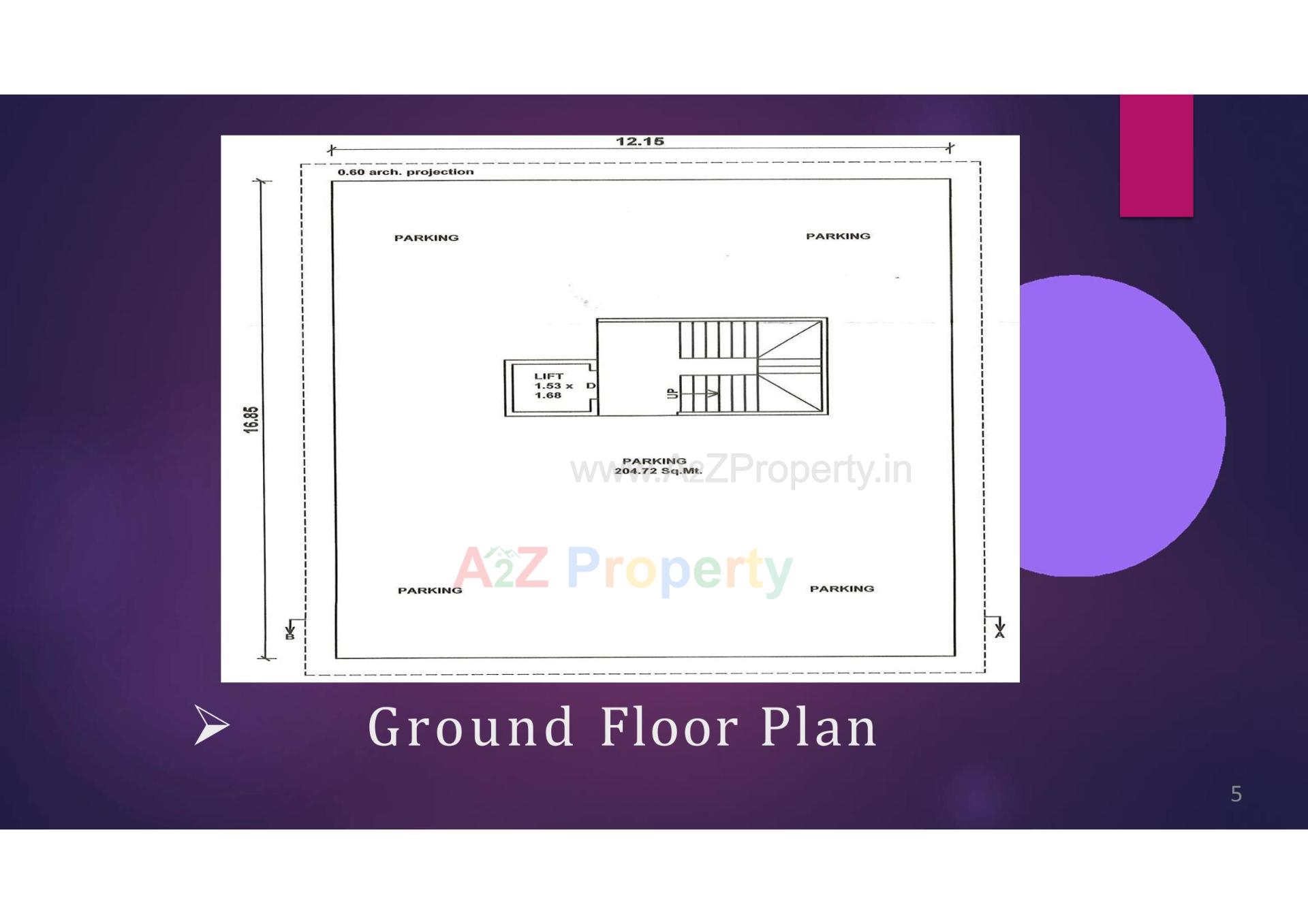 Layout of real estate project Vaishnavi Elegance located at Vallabh-vidhyanagar, Anand, Gujarat