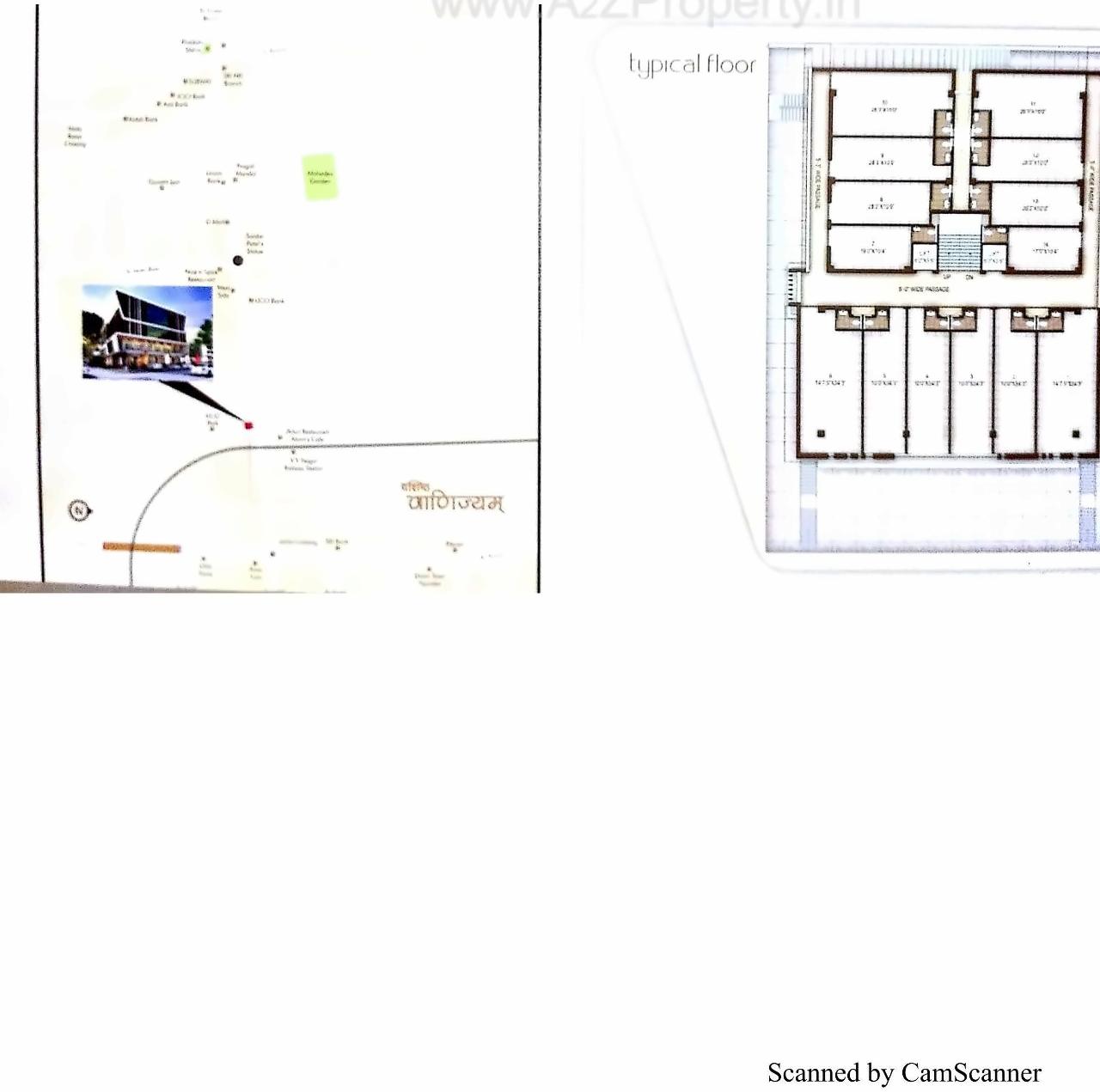 Layout of real estate project Vashisth Vanijyam located at Vallabh-vidhyanagar, Anand, Gujarat
