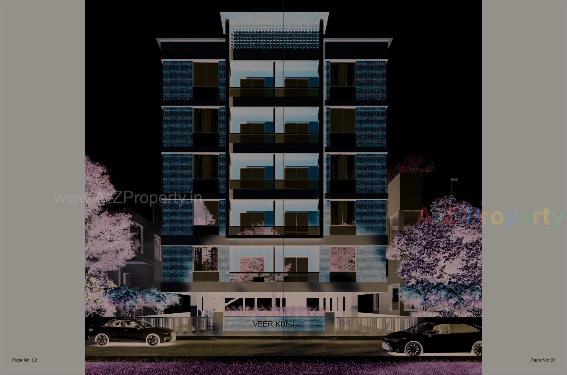 3D Elevation of real estate project Veerkunj located at Vallabh-vidhyanagar, Anand, Gujarat