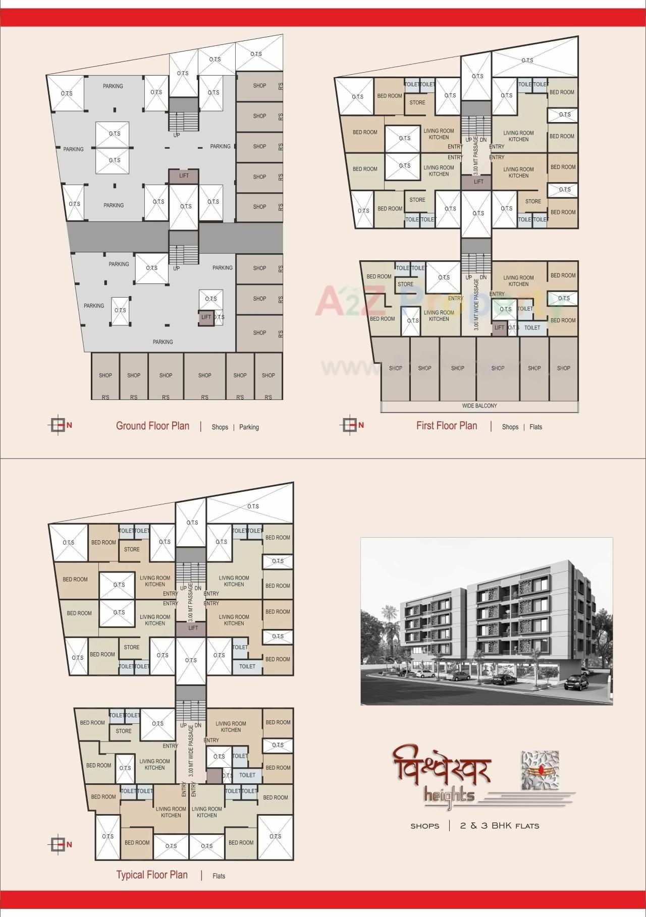 Layout of real estate project Vishweshwar Hight located at Karamsad, Anand, Gujarat