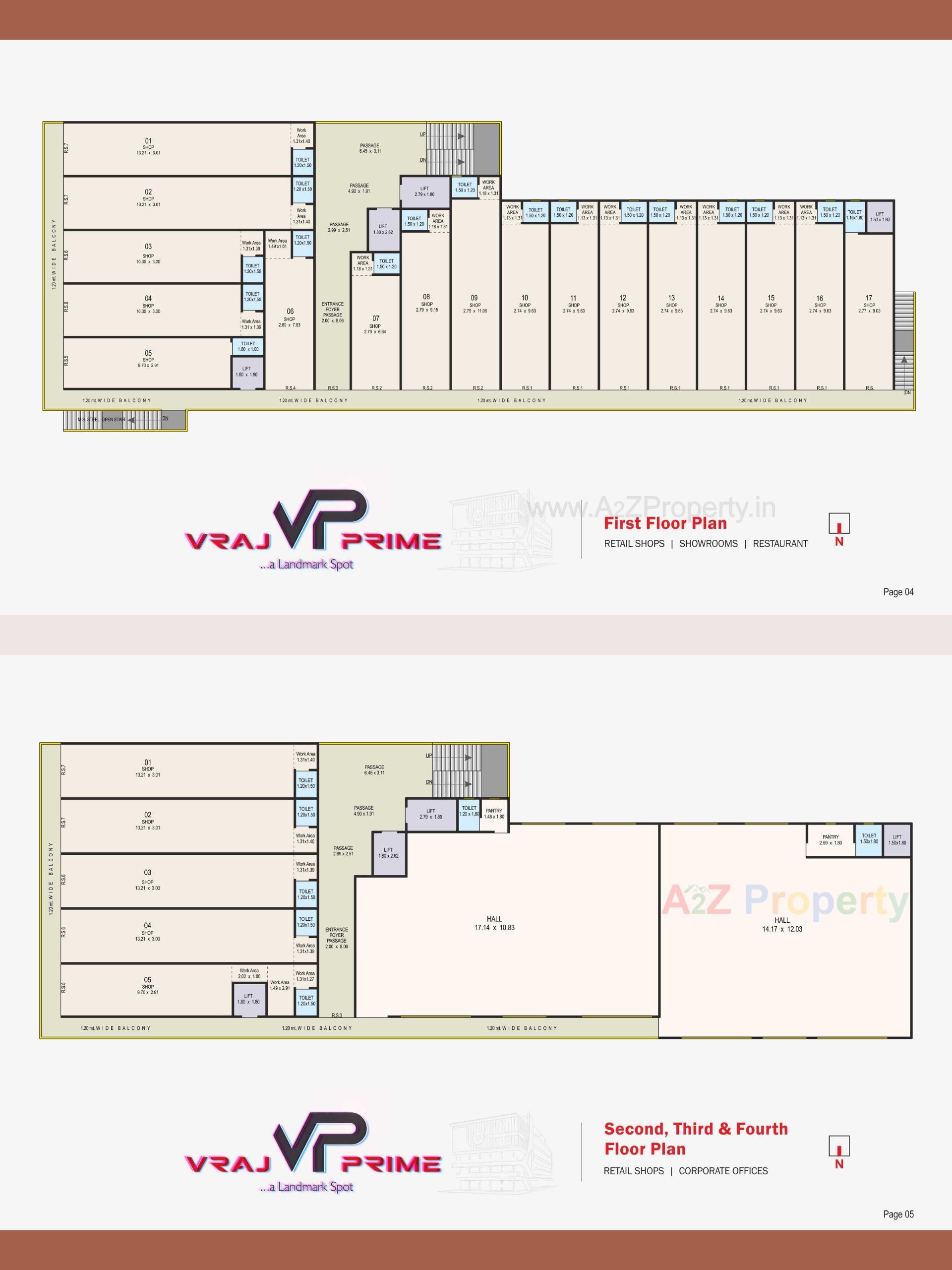 Layout of real estate project Vraj Prime located at Vallabh-vidhyanagar, Anand, Gujarat