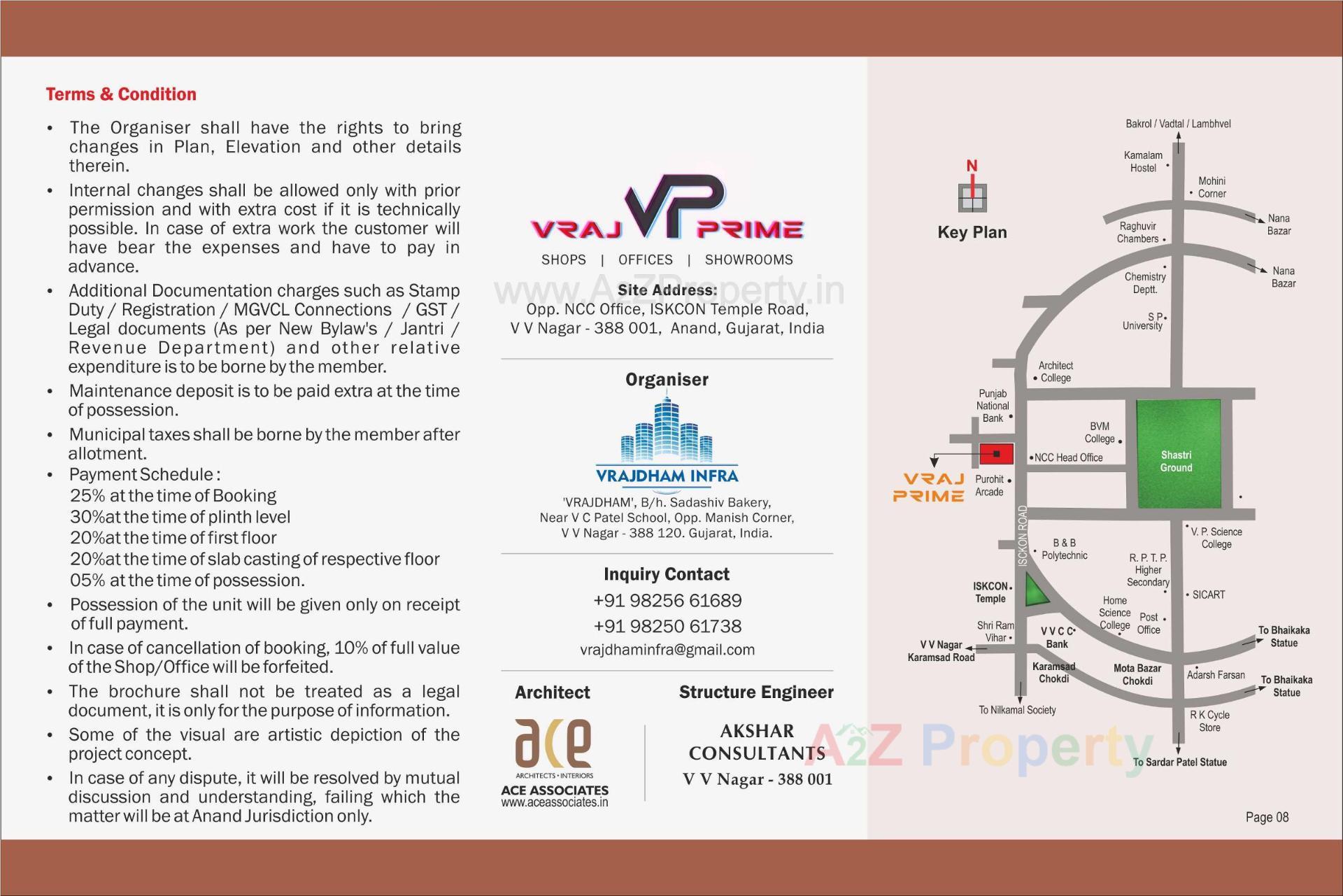  of real estate project Vraj Prime located at Vallabh-vidhyanagar, Anand, Gujarat