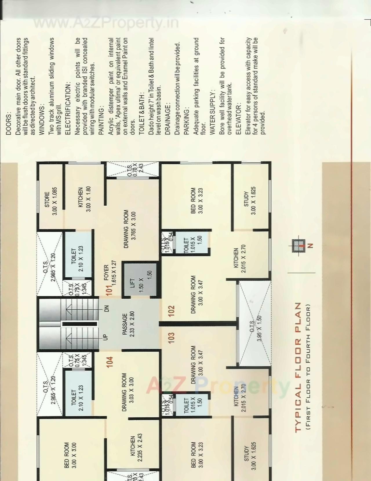 Layout of real estate project Vrajbhoomi located at Vallabh-vidhyanagar, Anand, Gujarat