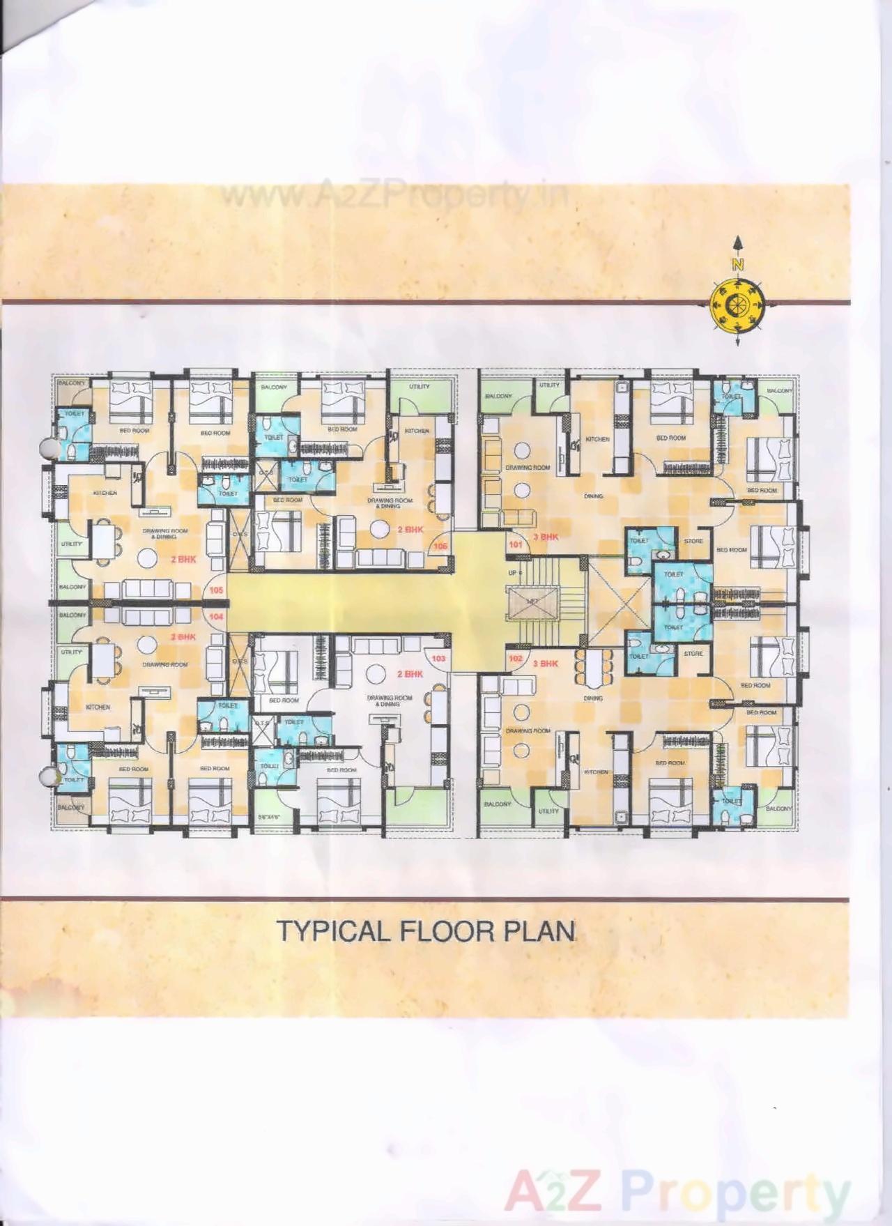 Layout of real estate project Vrajdham located at Vallabh-vidhyanagar, Anand, Gujarat