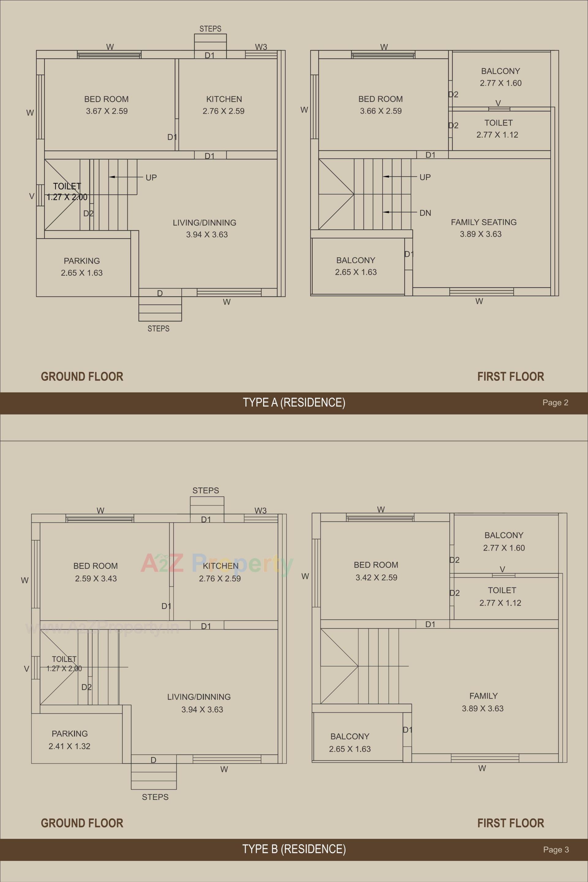 Layout of real estate project Vrundavan Residency located at Bakrol, Anand, Gujarat