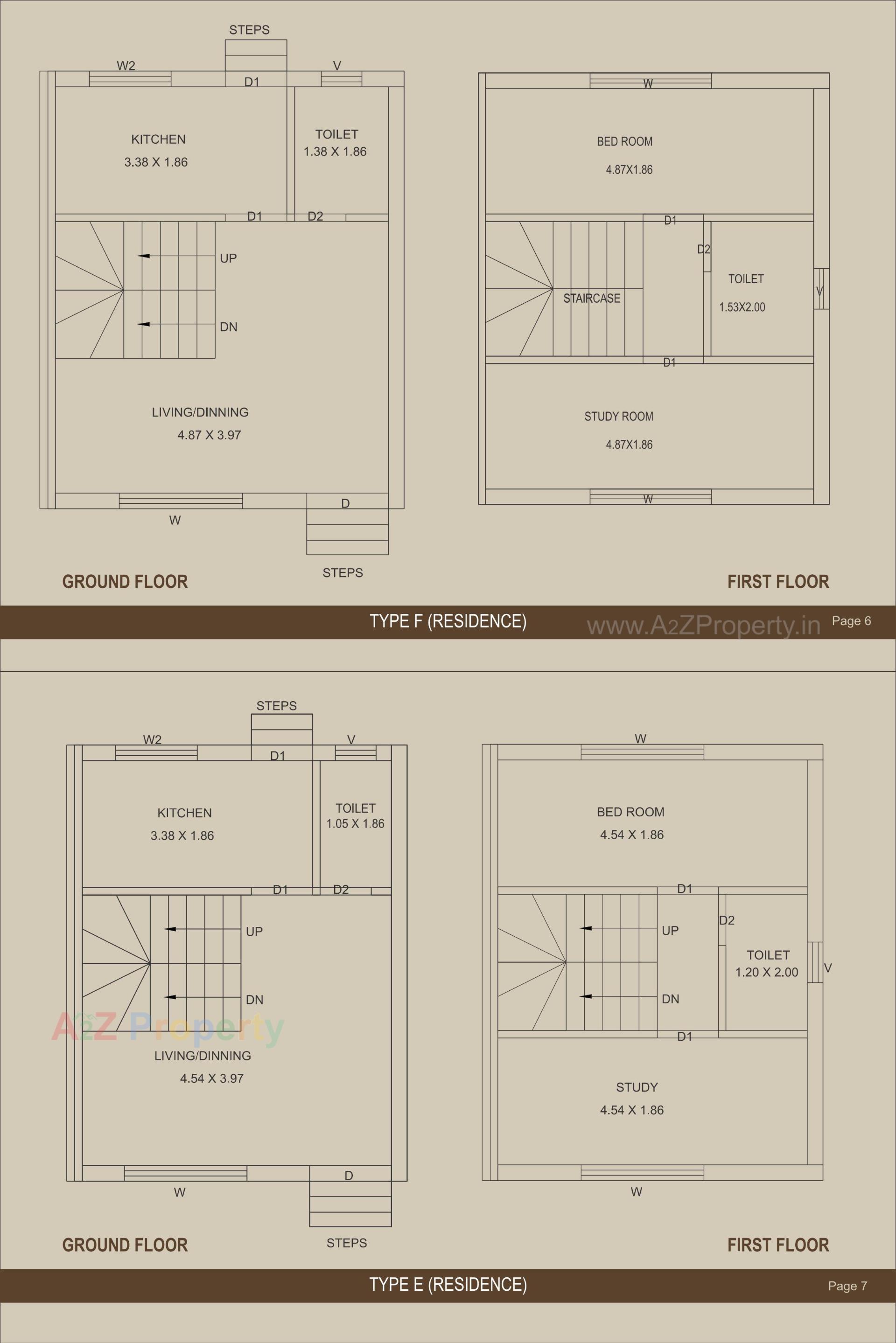 Layout of real estate project Vrundavan Residency located at Bakrol, Anand, Gujarat