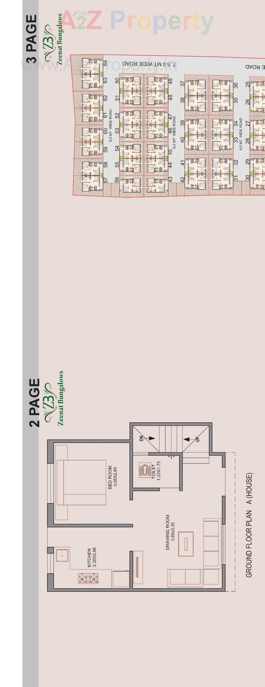Layout of real estate project Zeenat Bungalows located at Anand, Anand, Gujarat