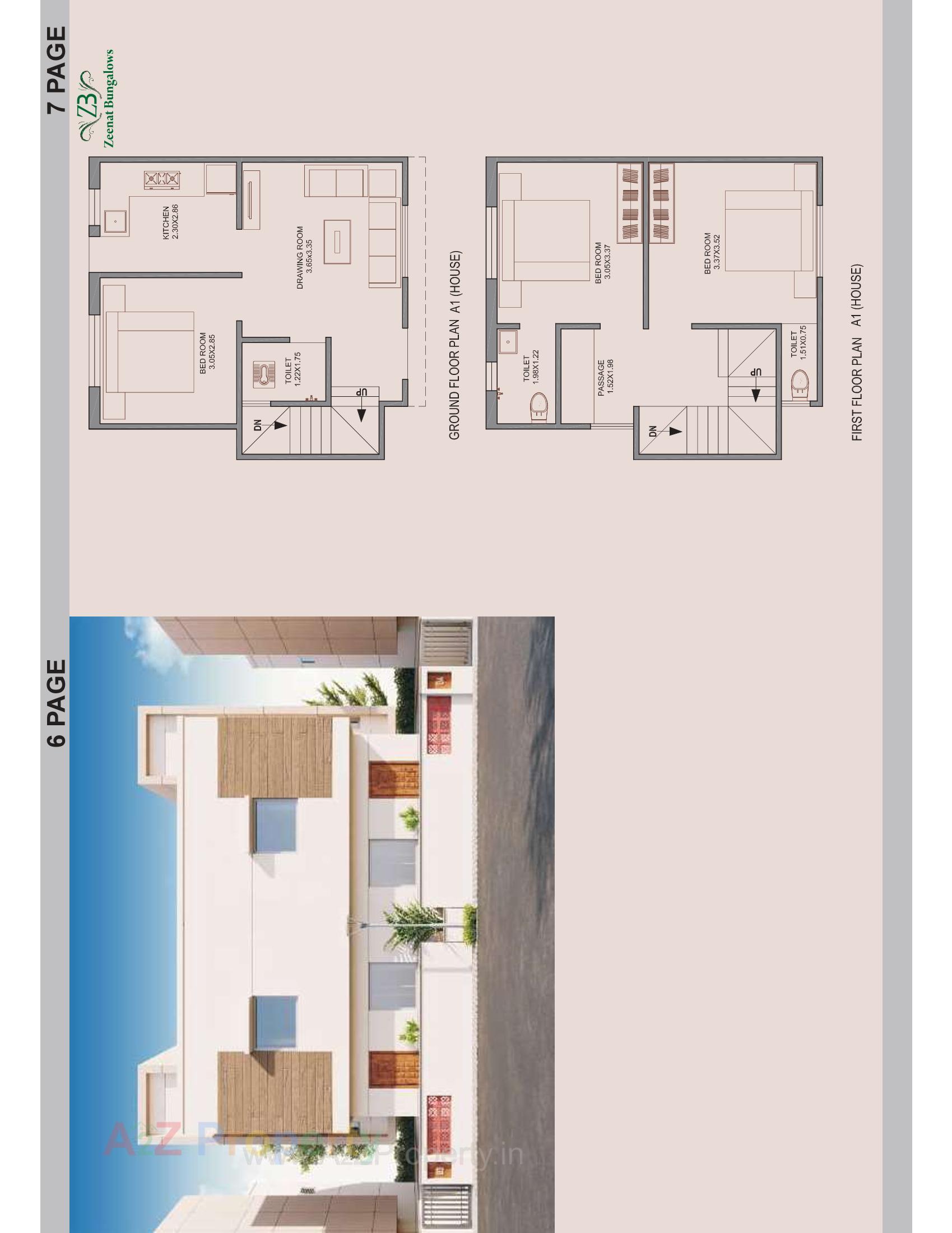 Layout of real estate project Zeenat Bungalows located at Anand, Anand, Gujarat