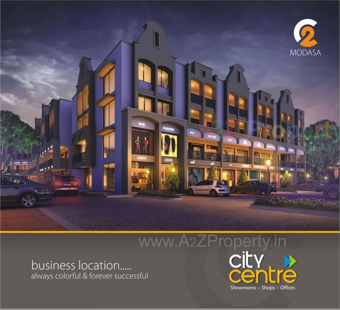 3D Elevation of real estate project City Center located at Modasa, Aravalli, Gujarat