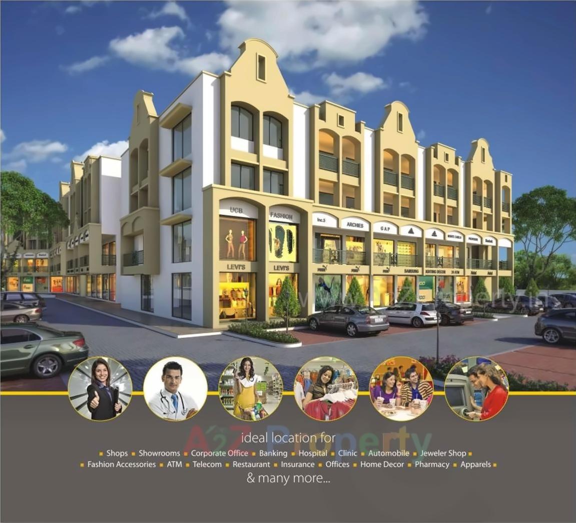 3D Elevation of real estate project City Center located at Modasa, Aravalli, Gujarat