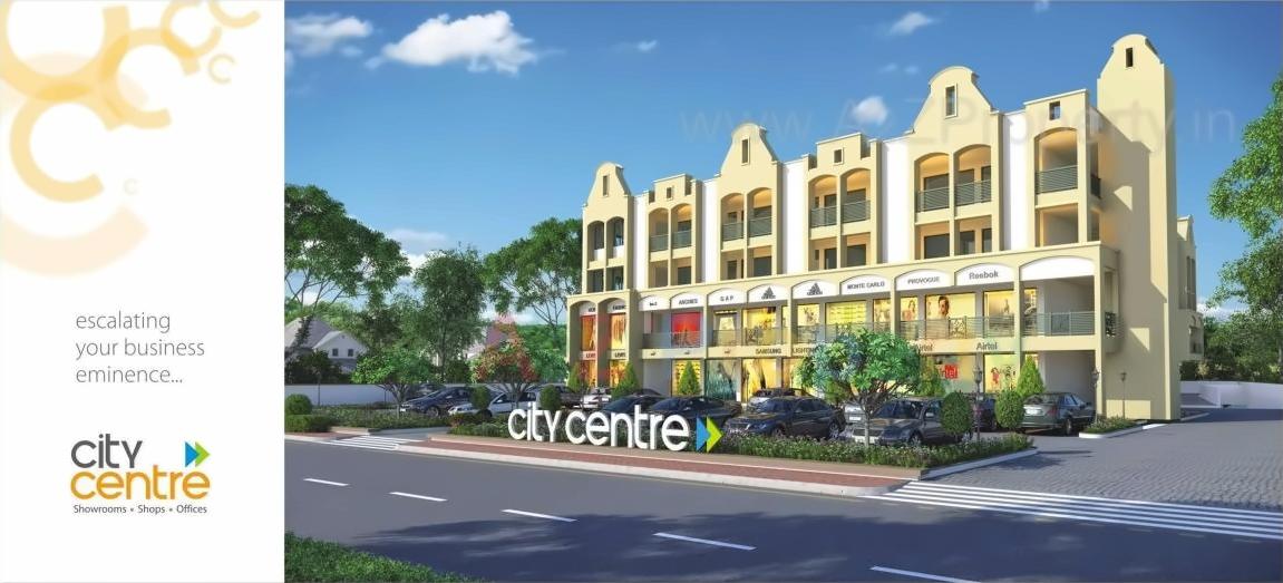 3D Elevation of real estate project City Center located at Modasa, Aravalli, Gujarat
