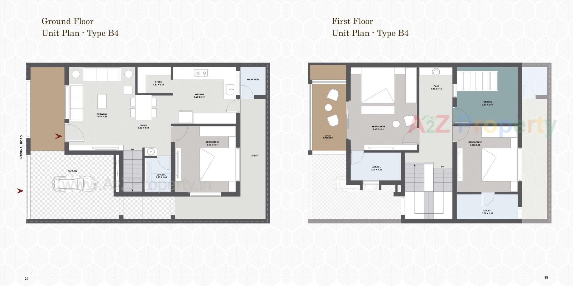 Layout of real estate project Nandan Parisar located at Modasa, Aravalli, Gujarat