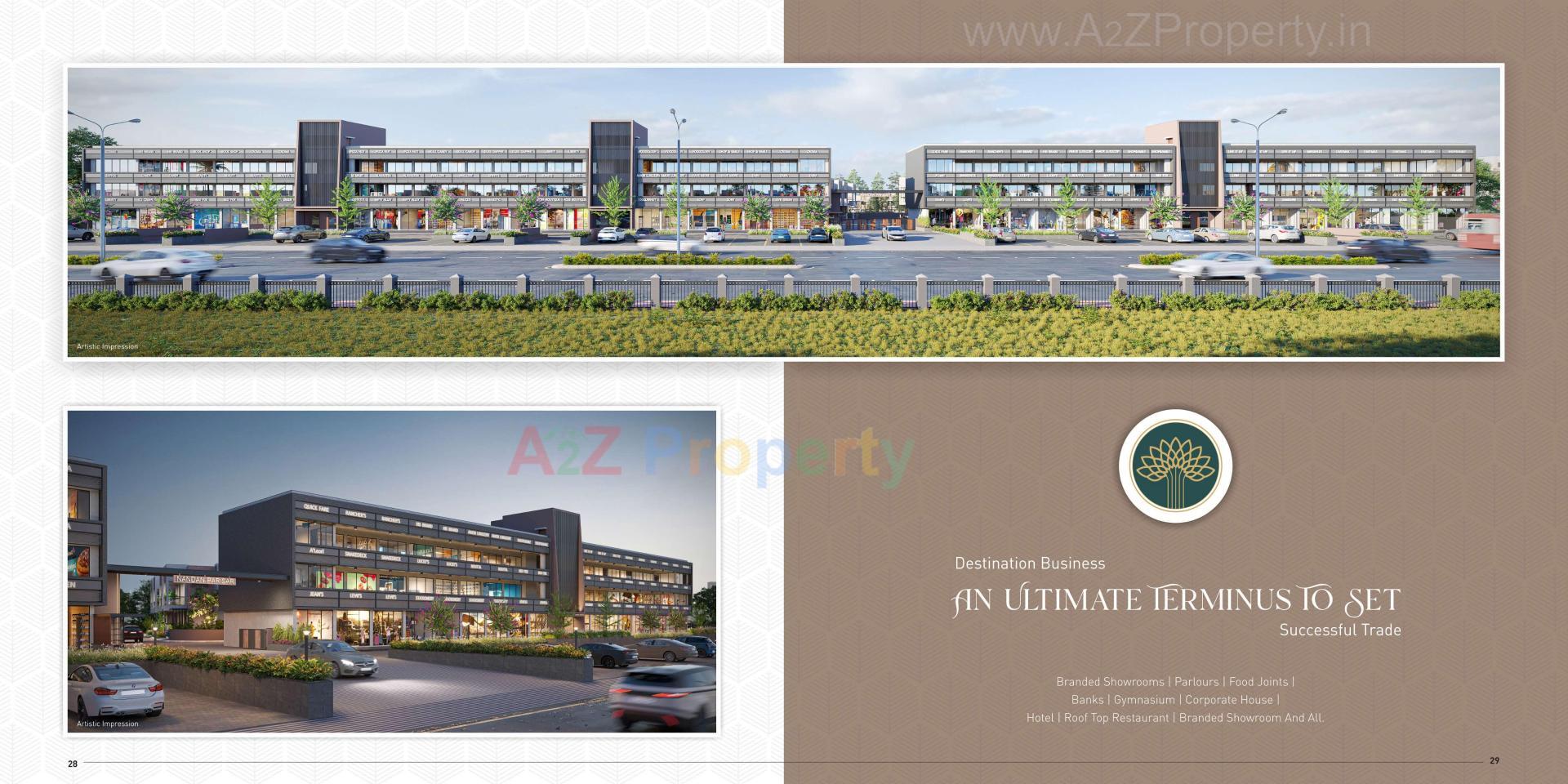 3D Elevation of real estate project Nandan Parisar located at Modasa, Aravalli, Gujarat