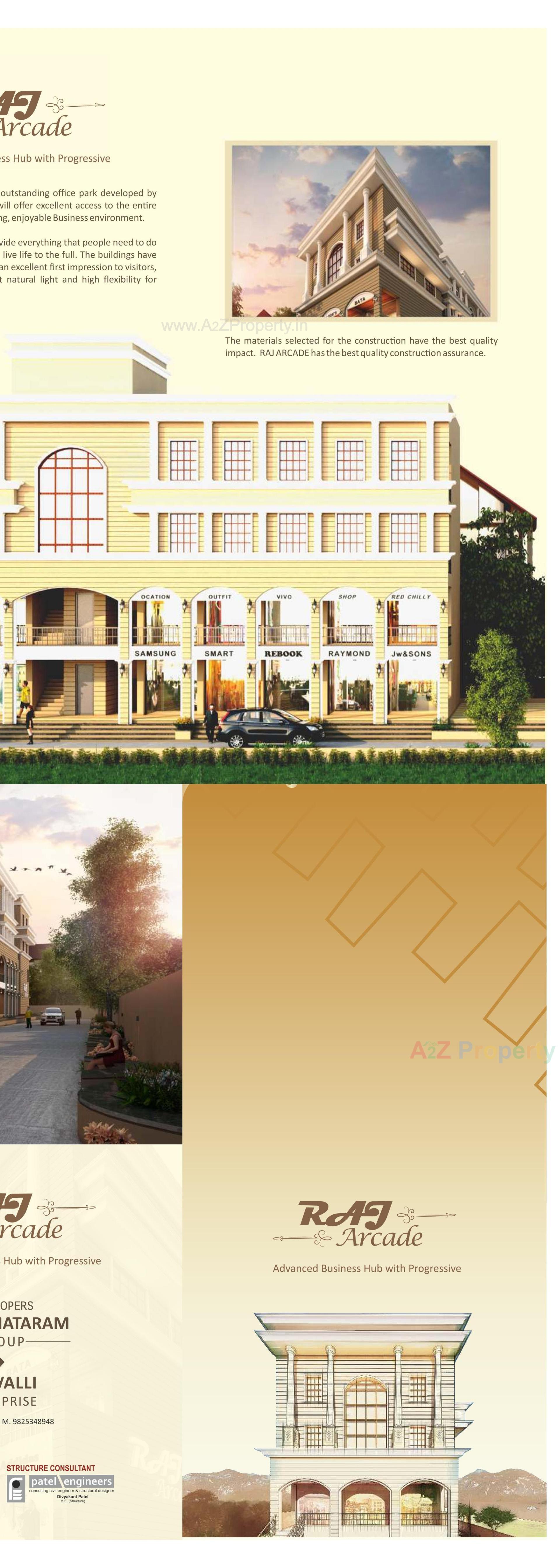 3D Elevation of real estate project Raj Arcade located at Aravalli, Aravalli, Gujarat