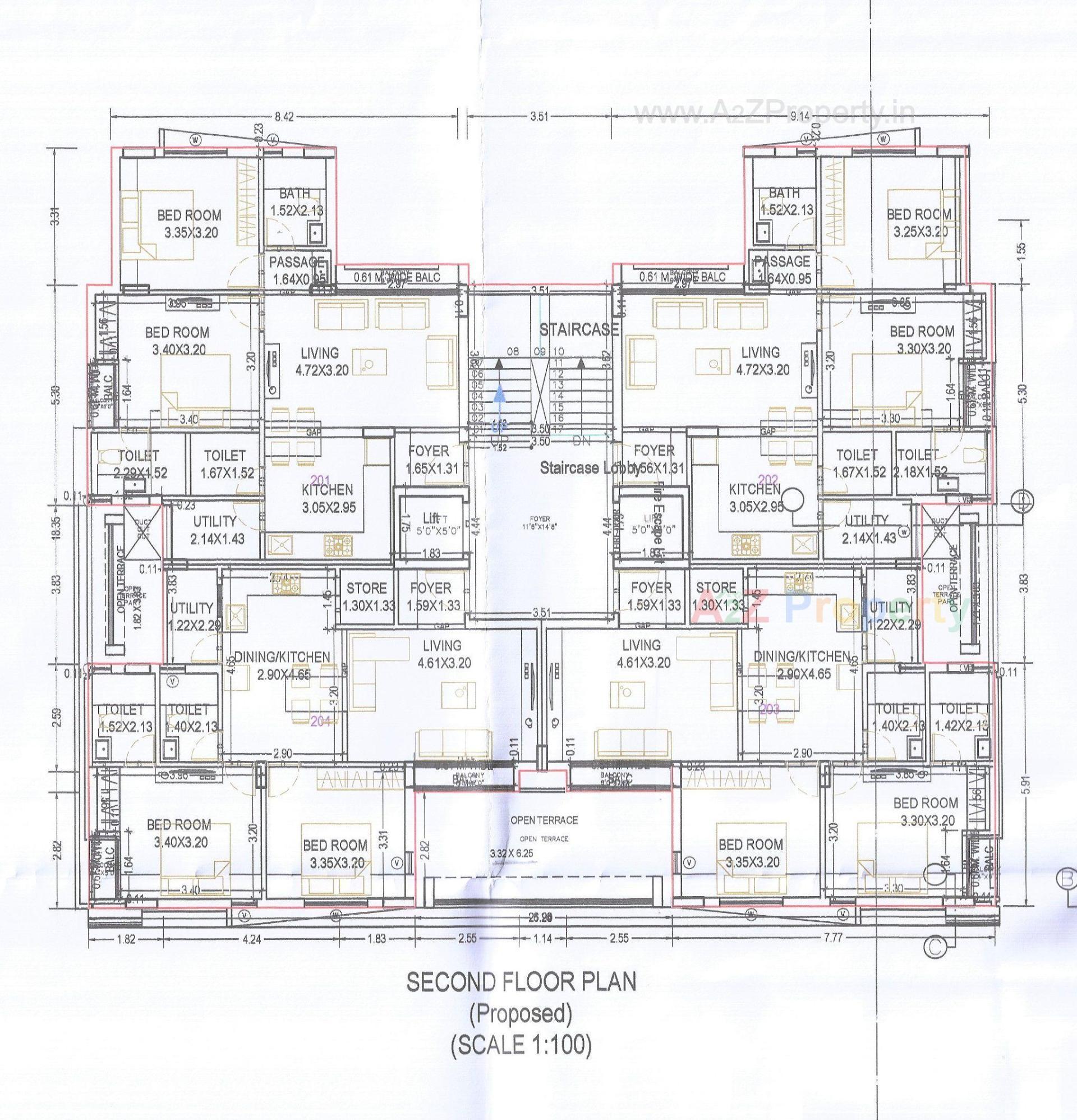 Layout of real estate project Shubh Height located at Modasa, Aravalli, Gujarat