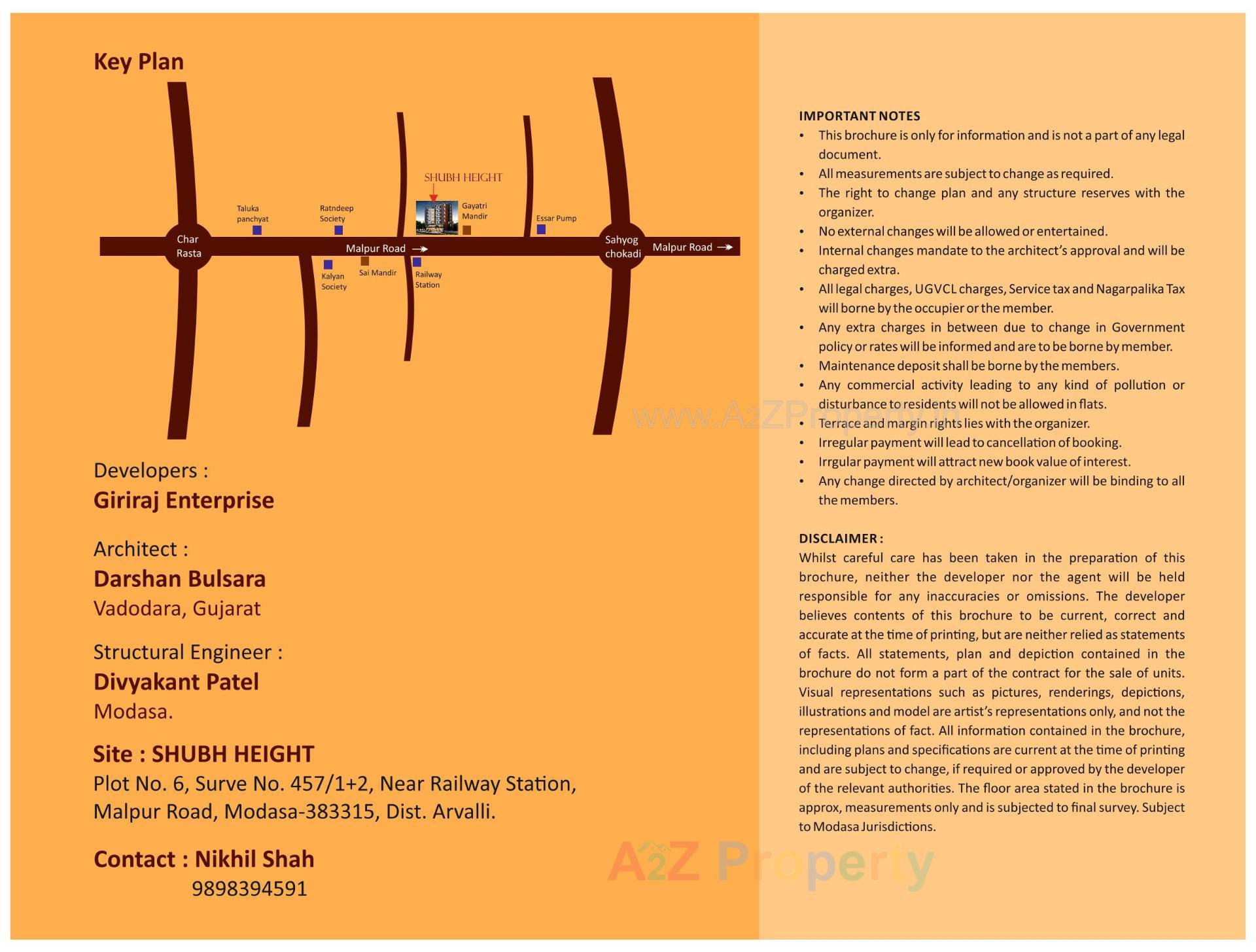  of real estate project Shubh Height located at Modasa, Aravalli, Gujarat