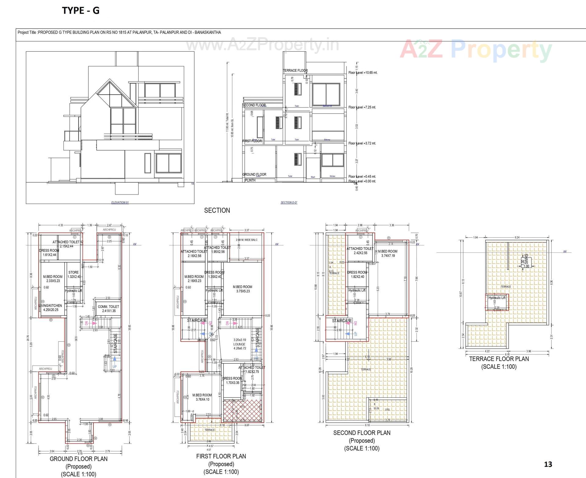 Layout of real estate project Advait By Akshatam located at Palanpur, Banaskantha, Gujarat