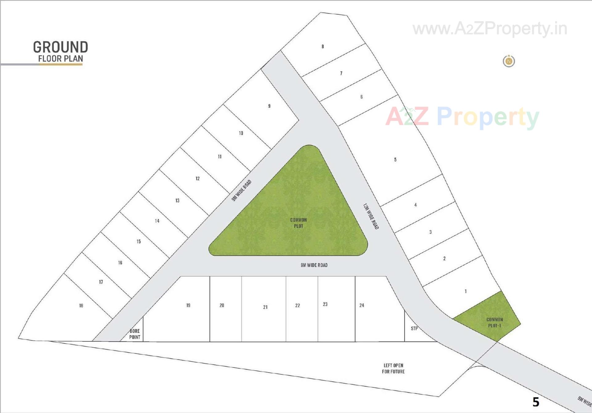 Layout of real estate project Advait By Akshatam located at Palanpur, Banaskantha, Gujarat