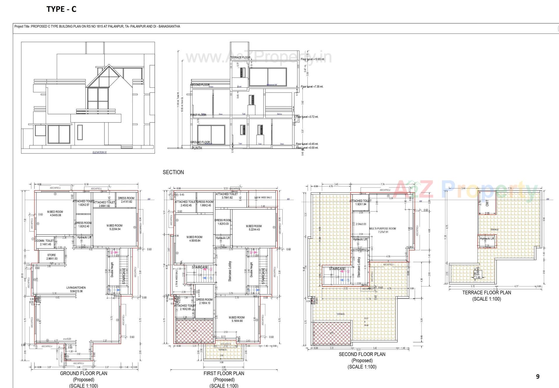 Layout of real estate project Advait By Akshatam located at Palanpur, Banaskantha, Gujarat