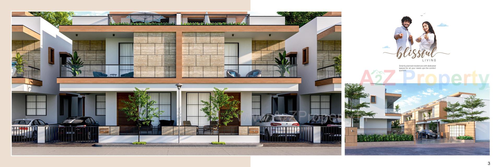 3D Elevation of real estate project Akshardham Residency located at Palanpur, Banaskantha, Gujarat