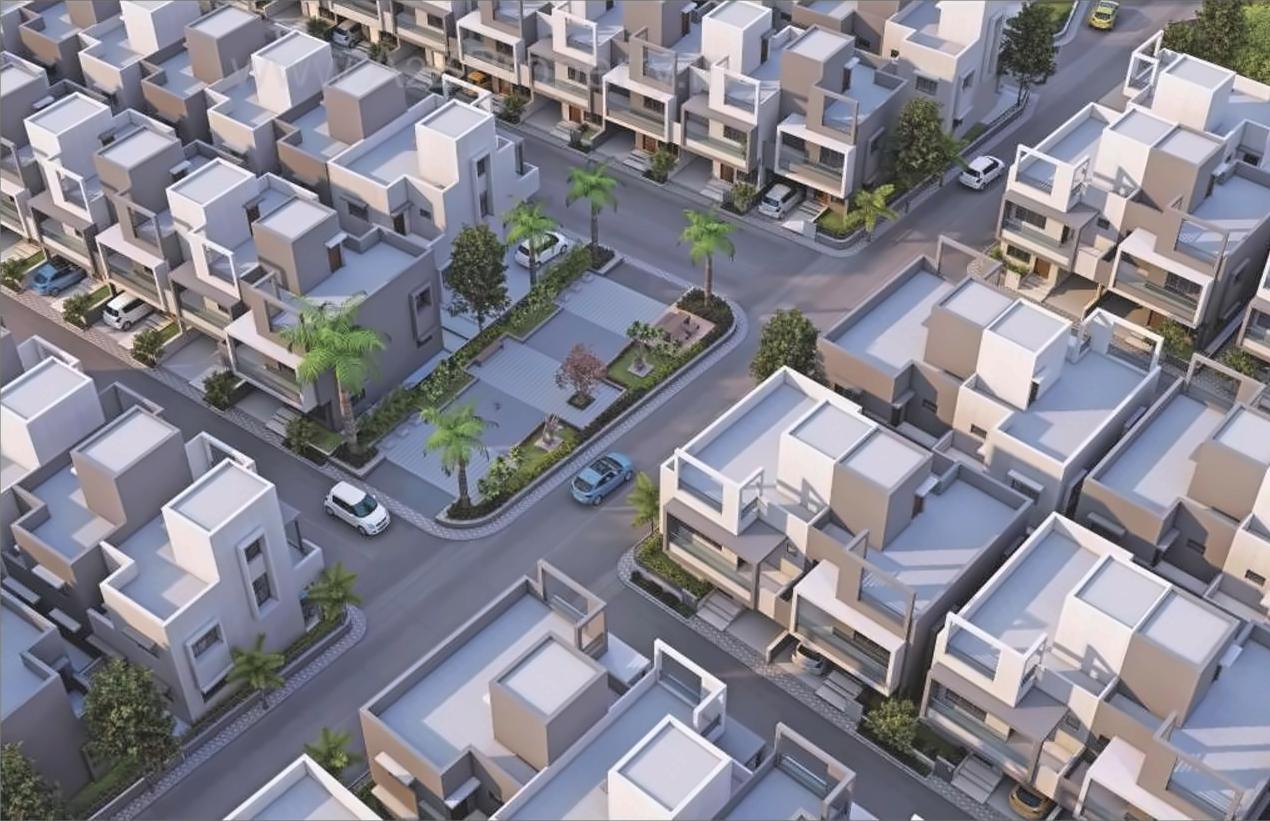 3D Elevation of real estate project Akshatam located at Banaskantha, Banaskantha, Gujarat