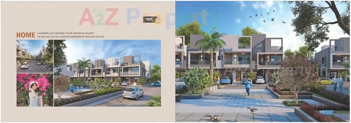 3D Elevation of real estate project Akshatam located at Banaskantha, Banaskantha, Gujarat