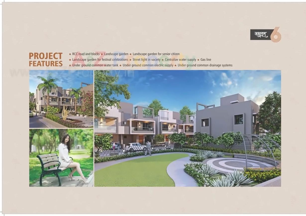 3D Elevation of real estate project Akshatam located at Banaskantha, Banaskantha, Gujarat