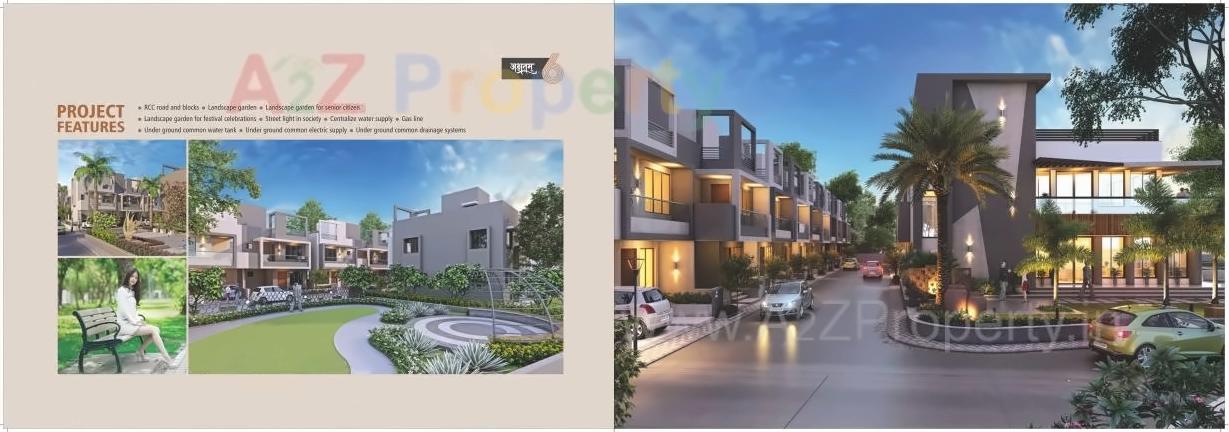 3D Elevation of real estate project Akshatam located at Banaskantha, Banaskantha, Gujarat