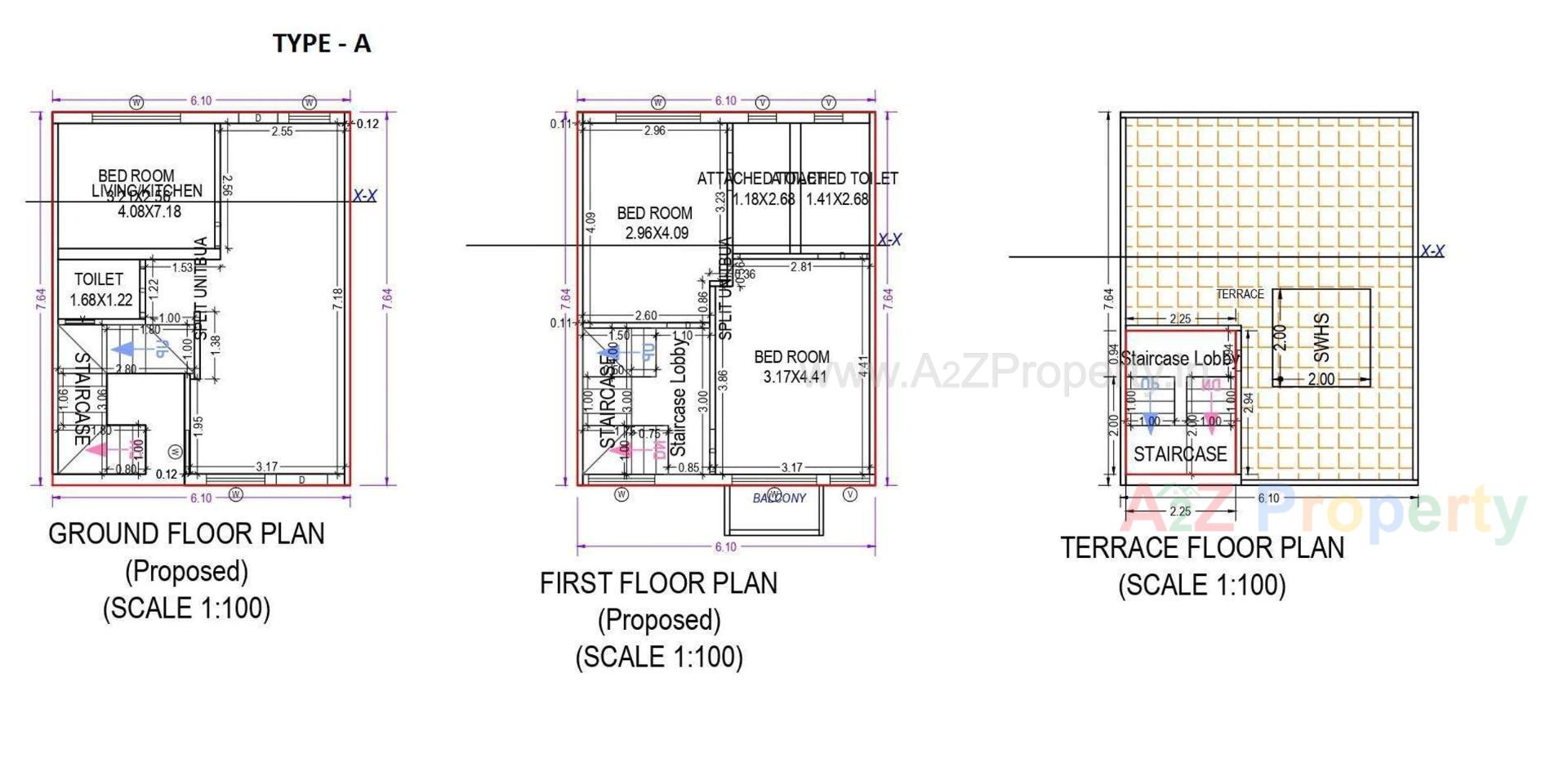 Layout of real estate project Akshatam Saptam located at Palanpur, Banaskantha, Gujarat