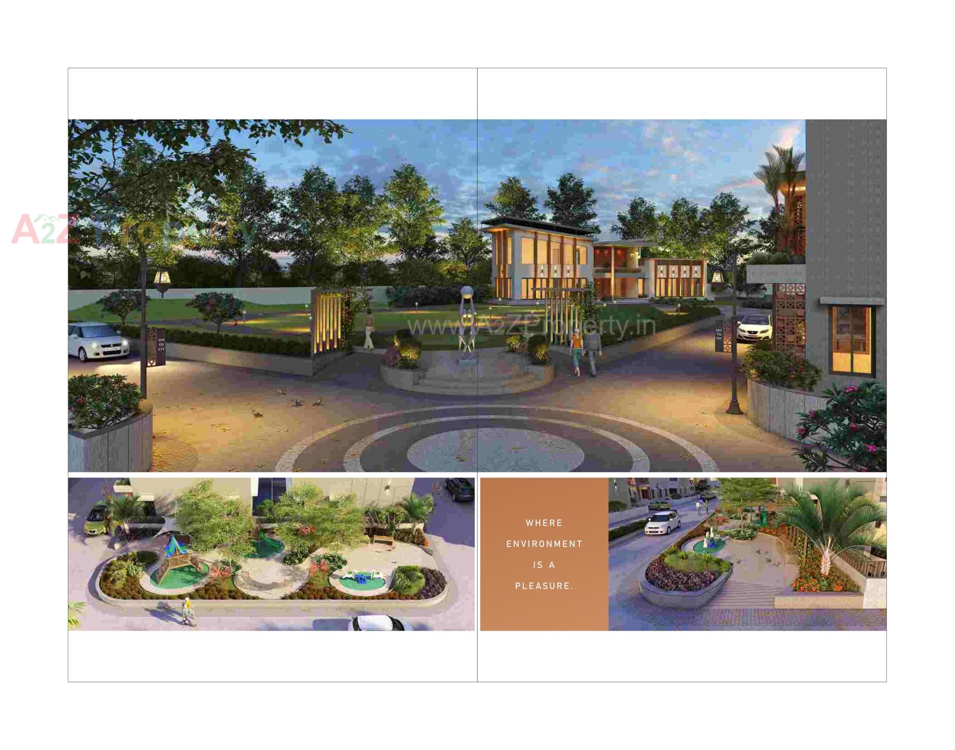 3D Elevation of real estate project Akshatam Saptam located at Palanpur, Banaskantha, Gujarat