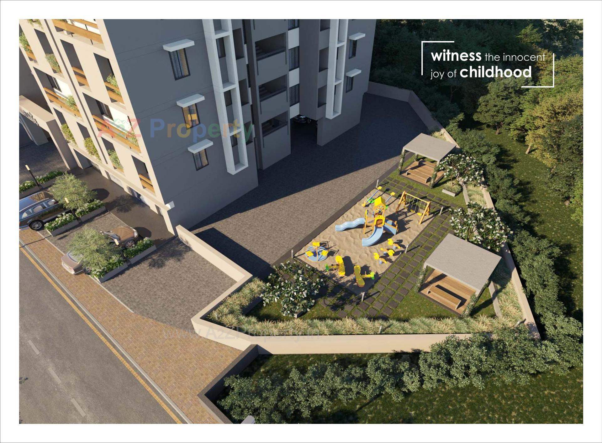 3D Elevation of real estate project Al Hayat located at Palanpur, Banaskantha, Gujarat