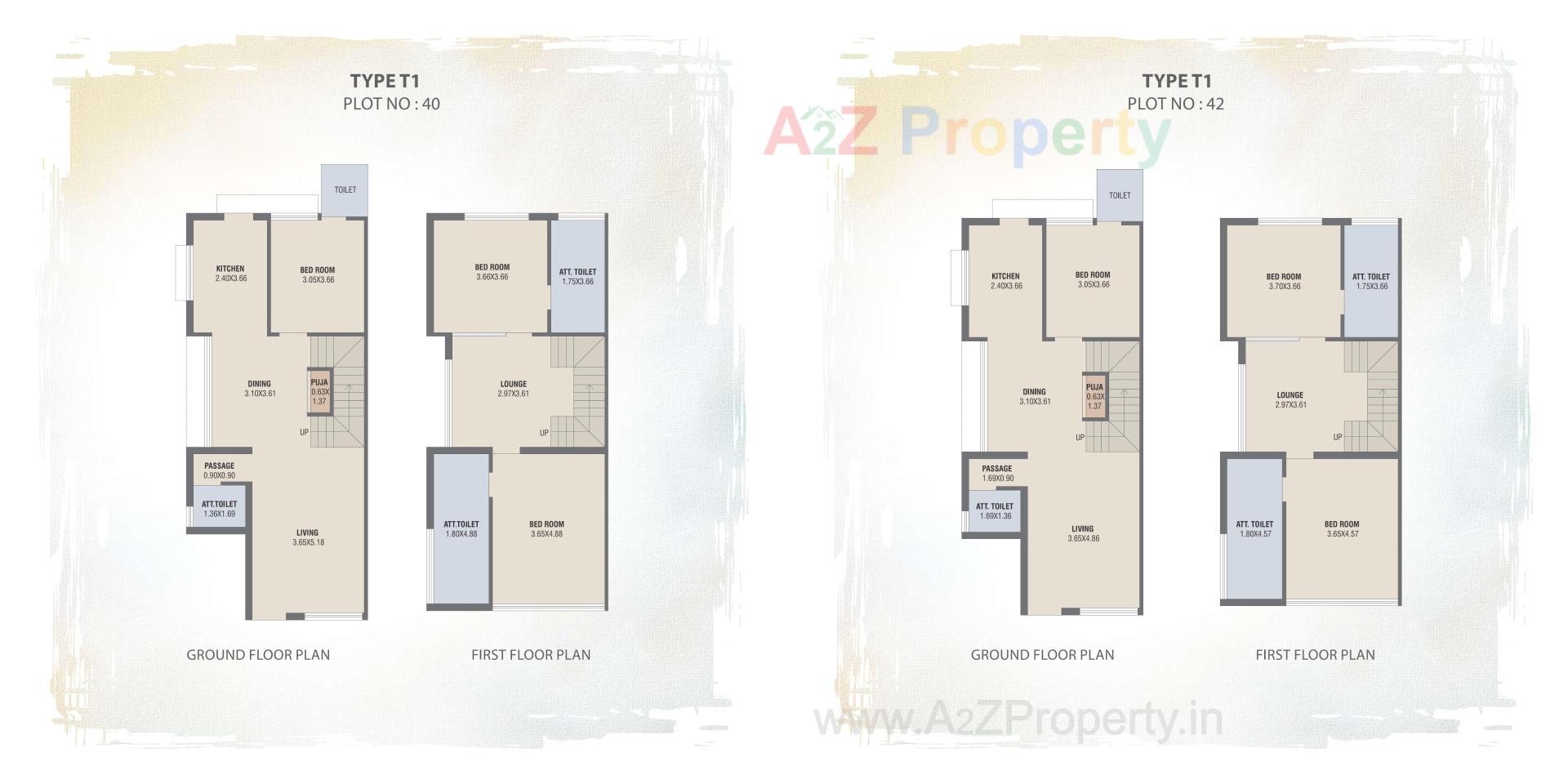 Layout of real estate project Amrutam Bungalows located at Palanpur, Banaskantha, Gujarat