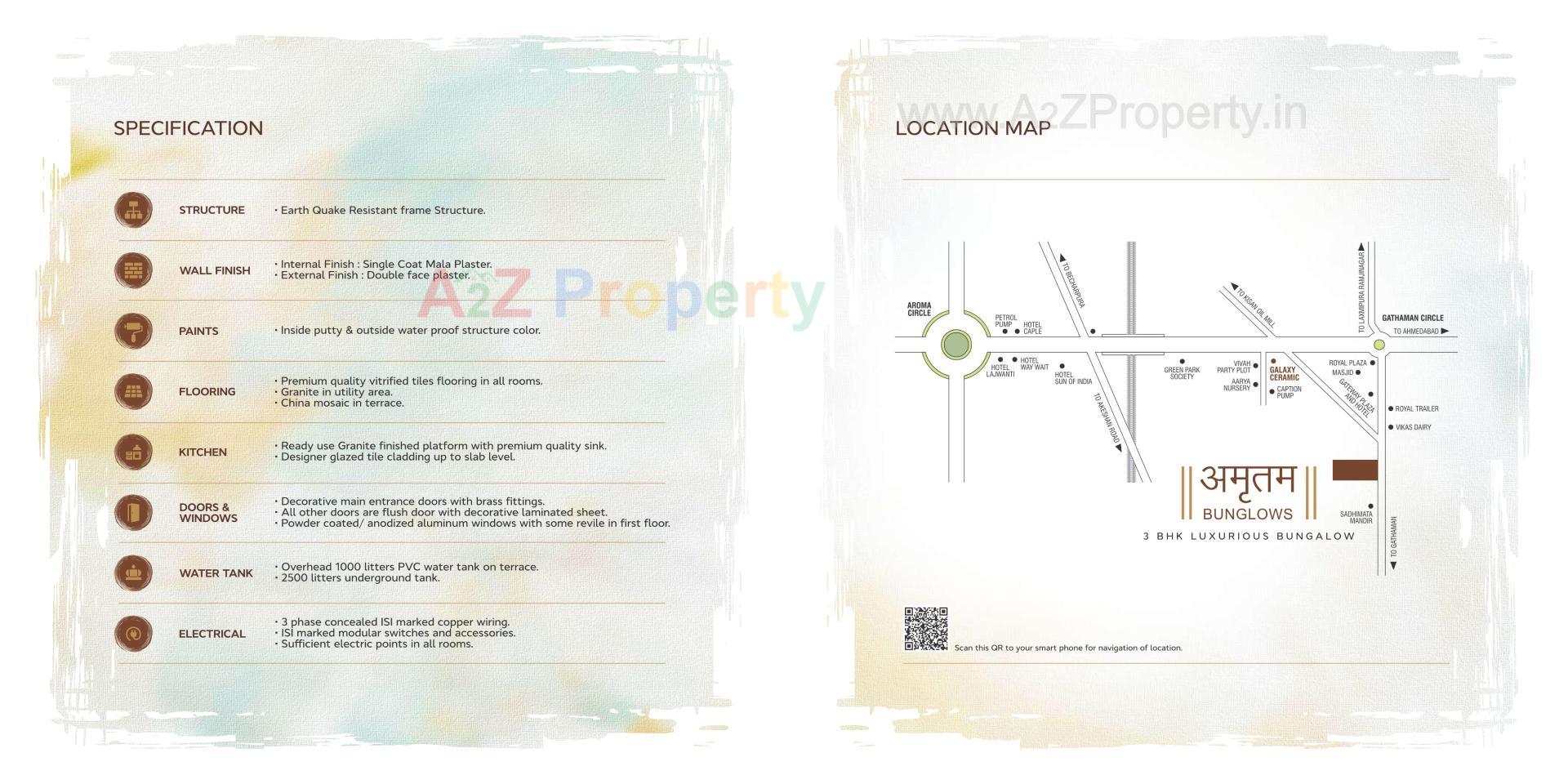  of real estate project Amrutam Bungalows located at Palanpur, Banaskantha, Gujarat