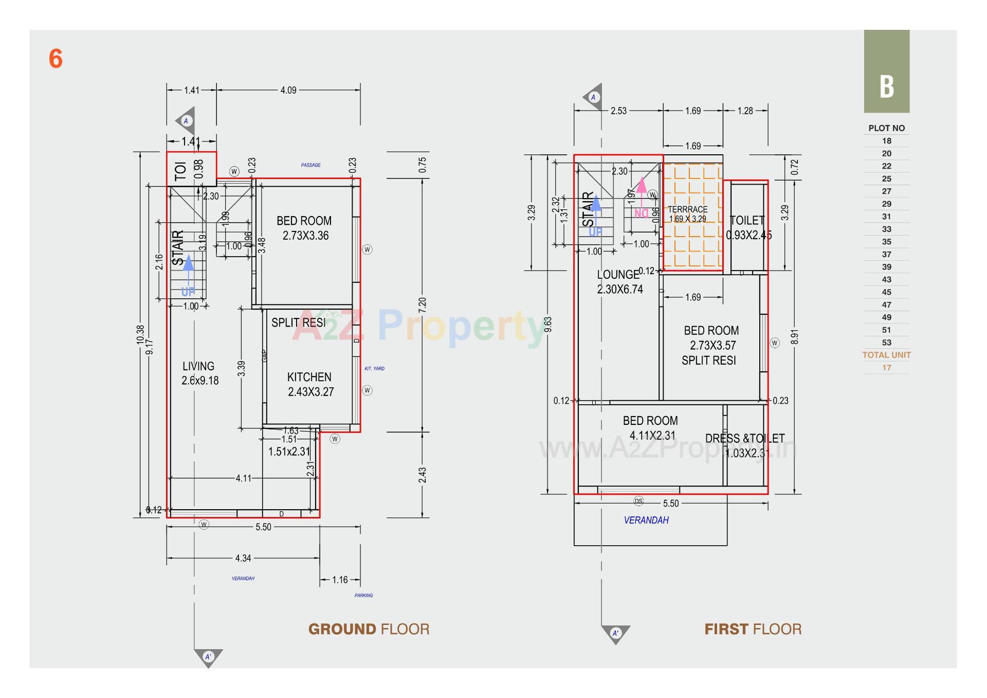 Layout of real estate project Amrutam Homes located at Palanpur, Banaskantha, Gujarat
