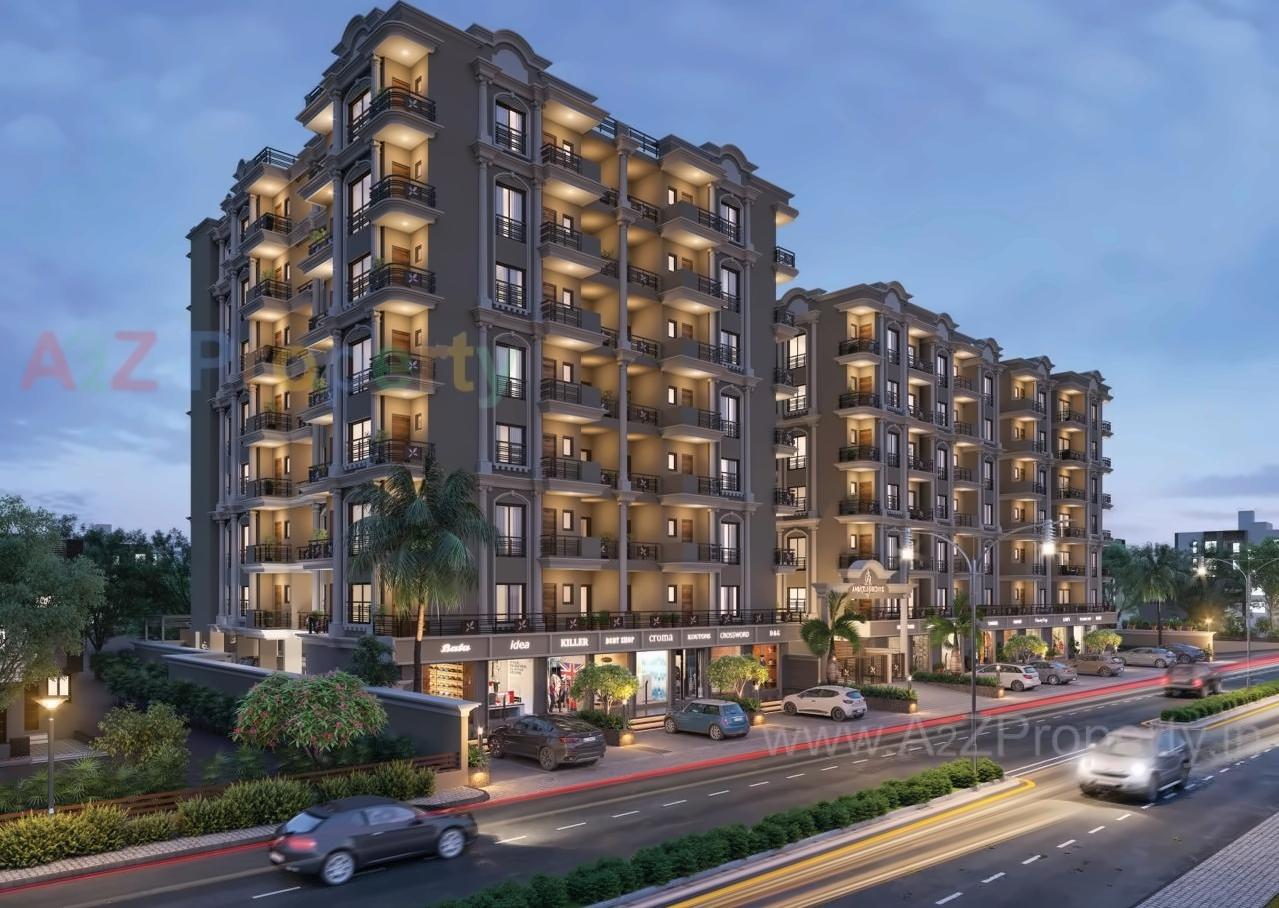 3D Elevation of real estate project Anmol Heights located at Banaskantha, Banaskantha, Gujarat