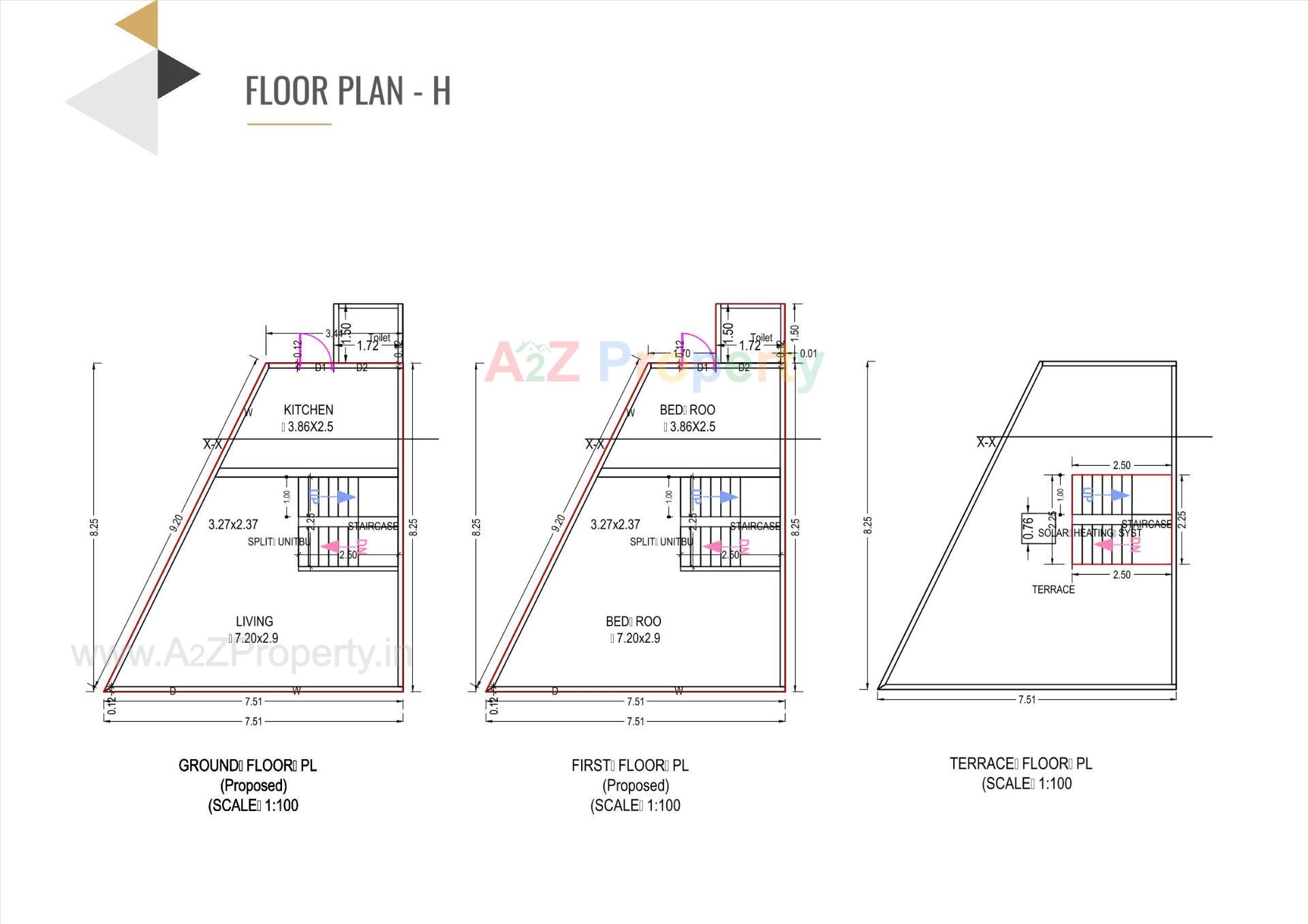 Layout of real estate project Ashirwad Bungalows located at Palanpur, Banaskantha, Gujarat