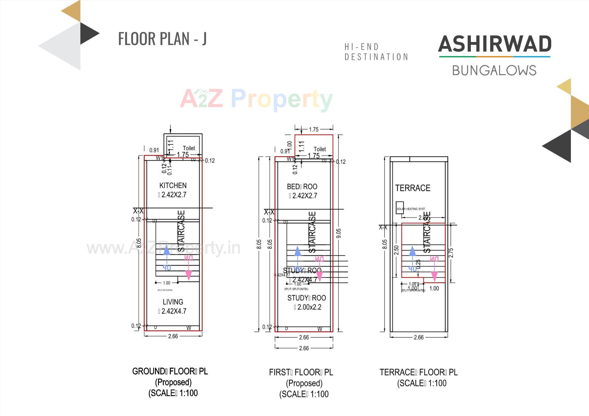 Layout of real estate project Ashirwad Bungalows located at Palanpur, Banaskantha, Gujarat